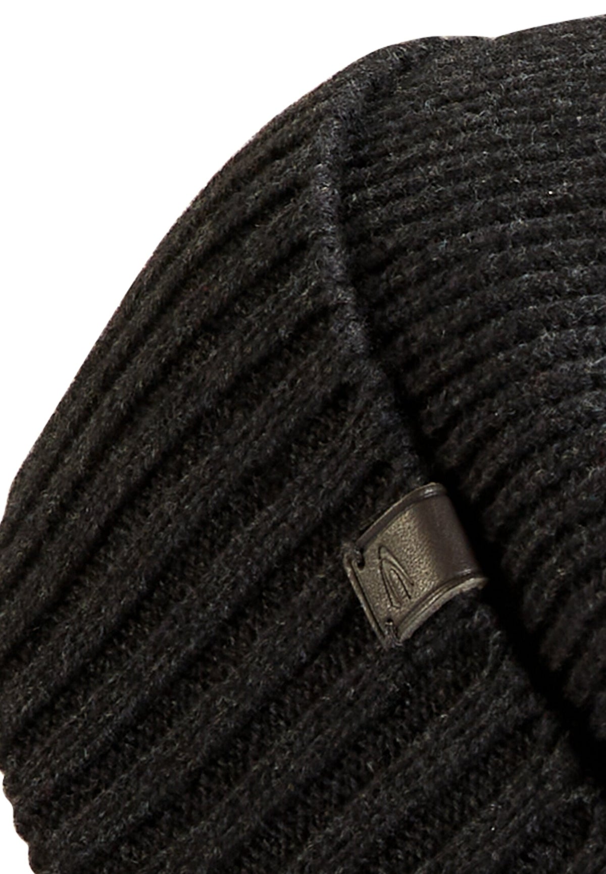 Strickmütze aus Baumwollgemisch (Asphalt)