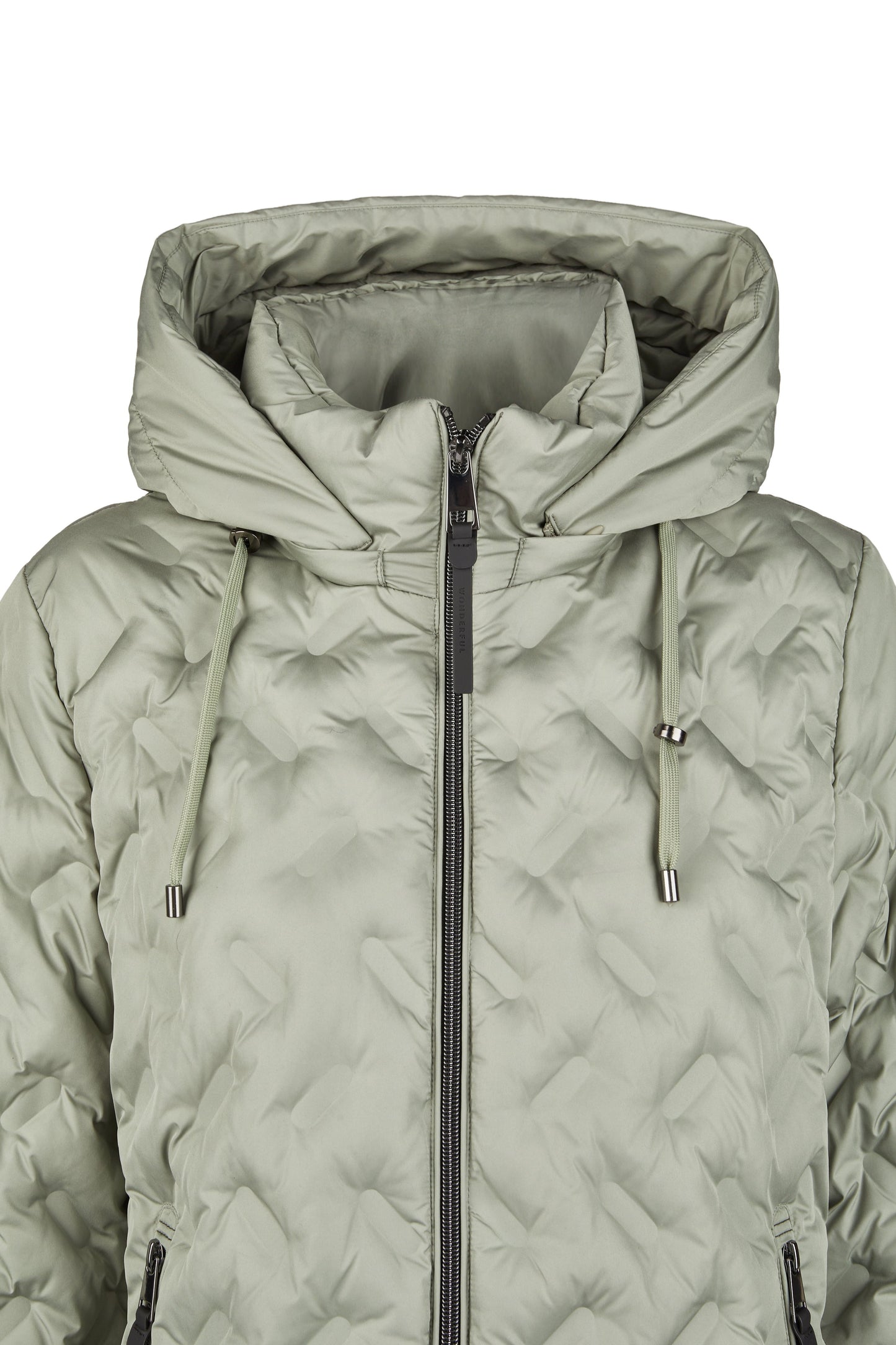Jacke Down Free mit Kapuze (Smoke Green)