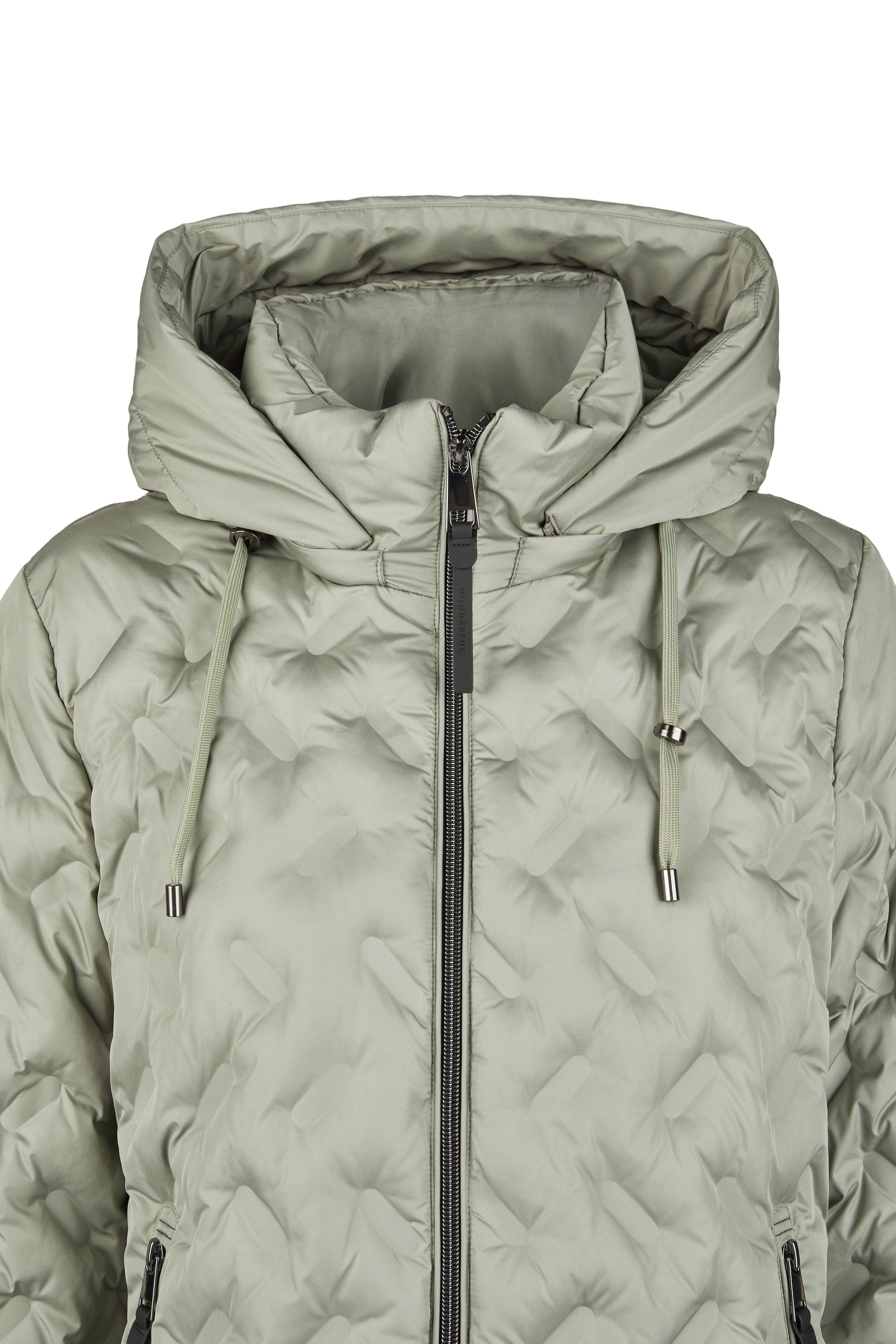 Jacke Down Free mit Kapuze (Smoke Green)