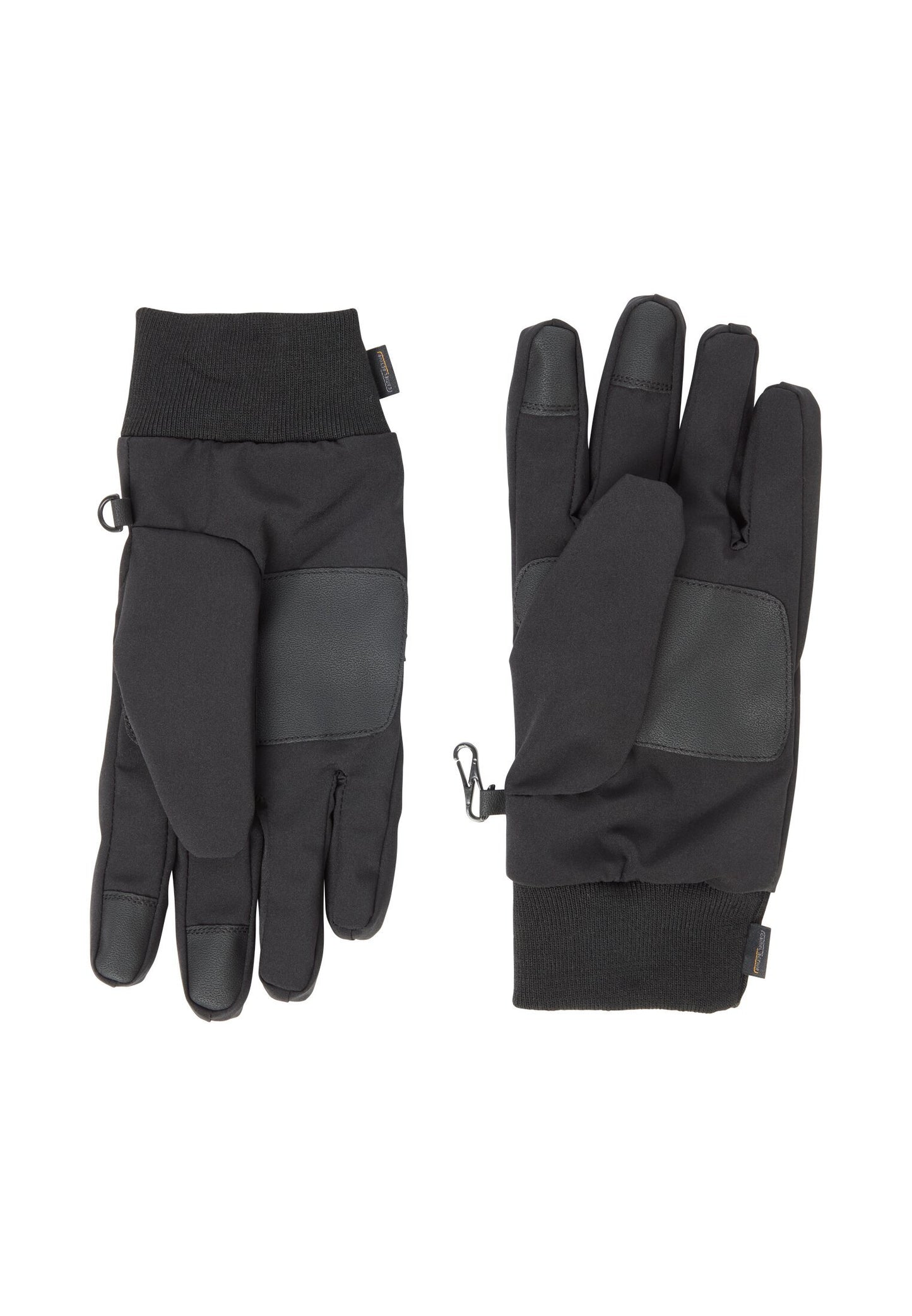 Funktionale Handschuhe aus Leder mit elastischem Bund (Asphalt)