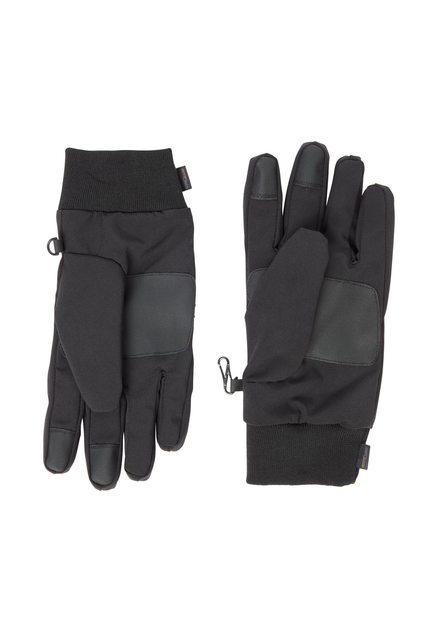 Funktionale Handschuhe aus Leder mit elastischem Bund (Asphalt)