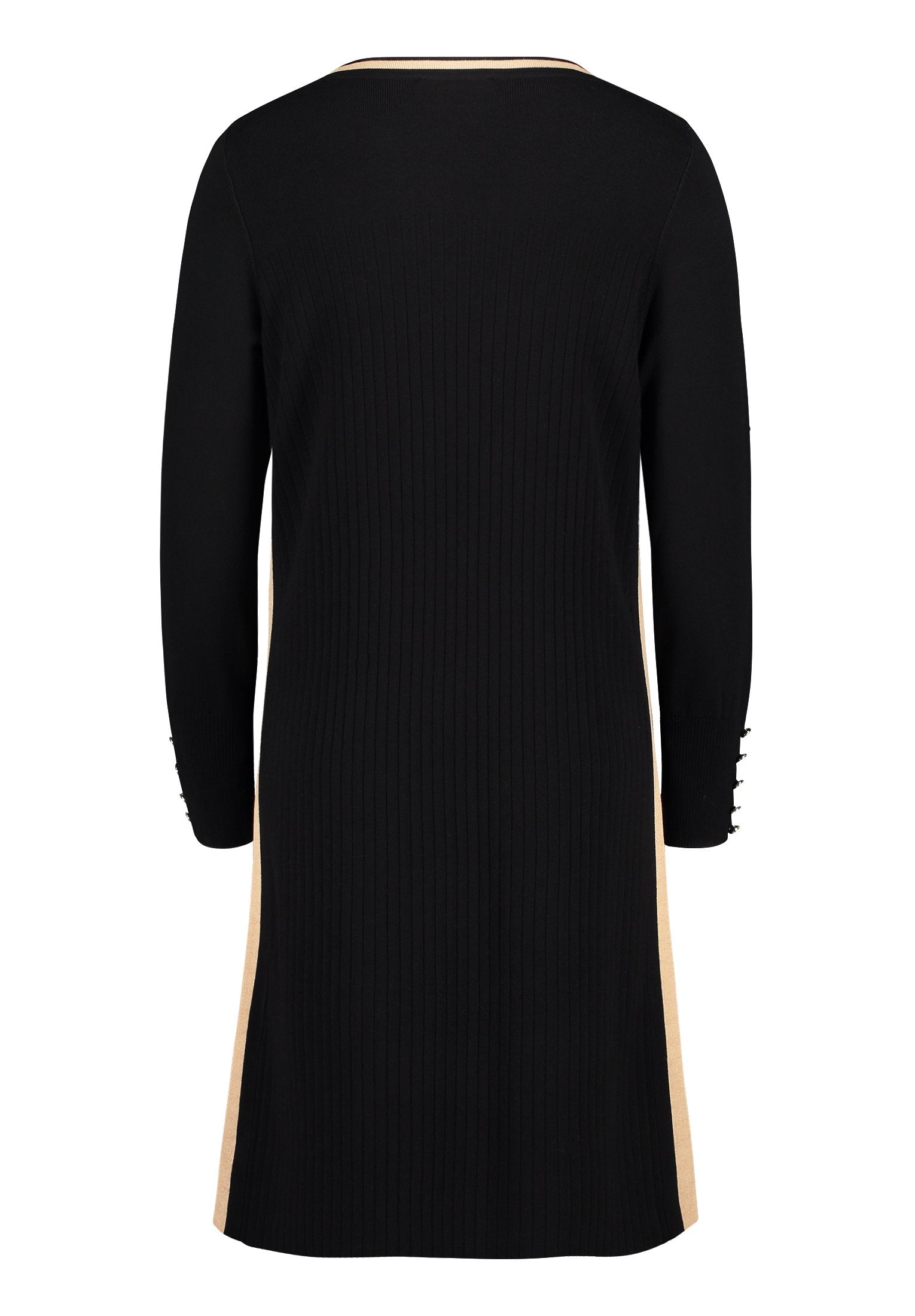 Strickkleid (Patch Black/bei)