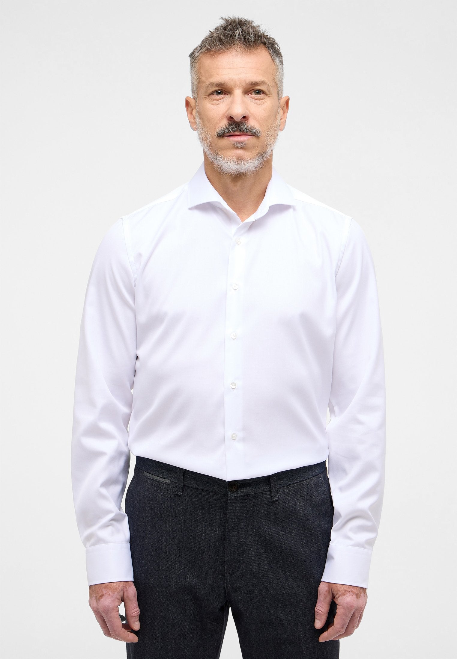 ETERNA Cover Shirt SLIM FIT (Weiss)