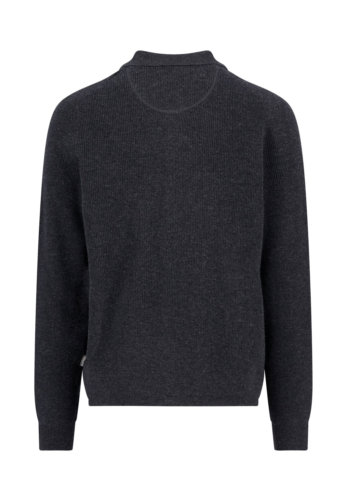 Buttoned Cardigan, Merino Cashmere (Charcoal)