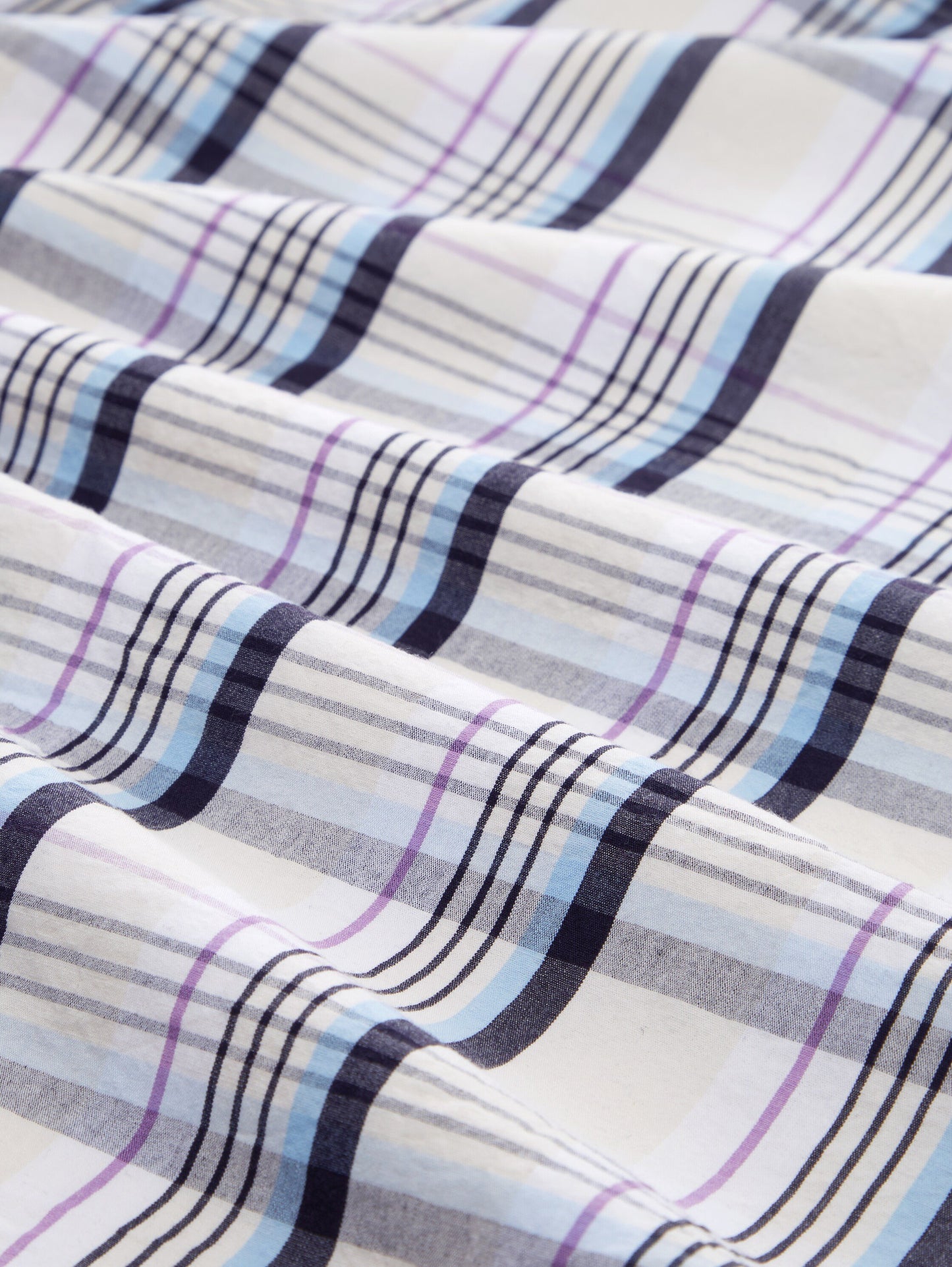 relaxed check shirt (Bright Beige M)