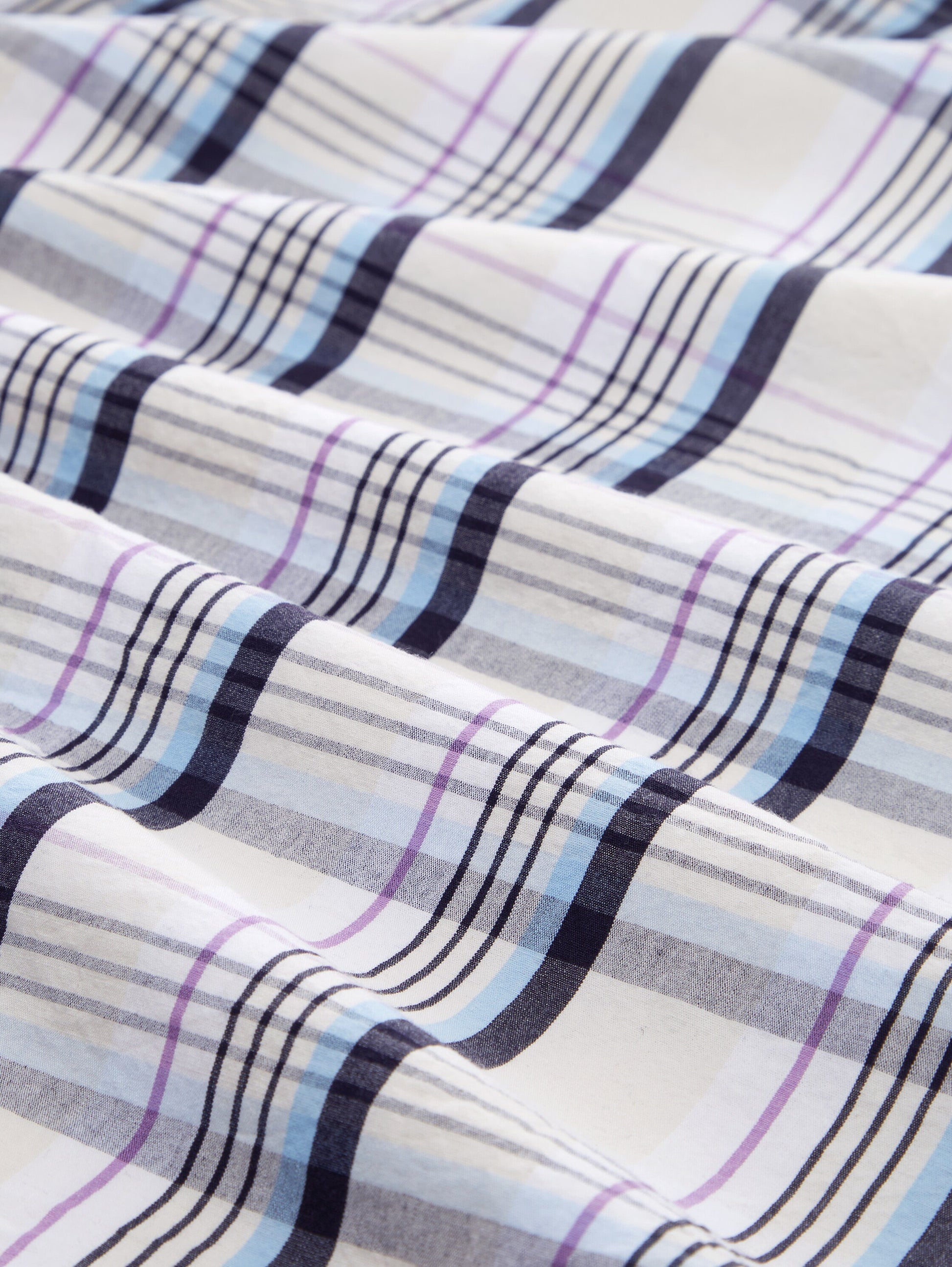 relaxed check shirt (Bright Beige M)