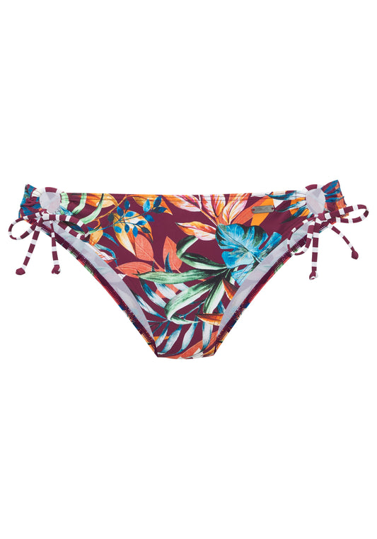 Venice Beach LM exkl. Sport Bikinihose mit Ring (Bordeaux Pri)