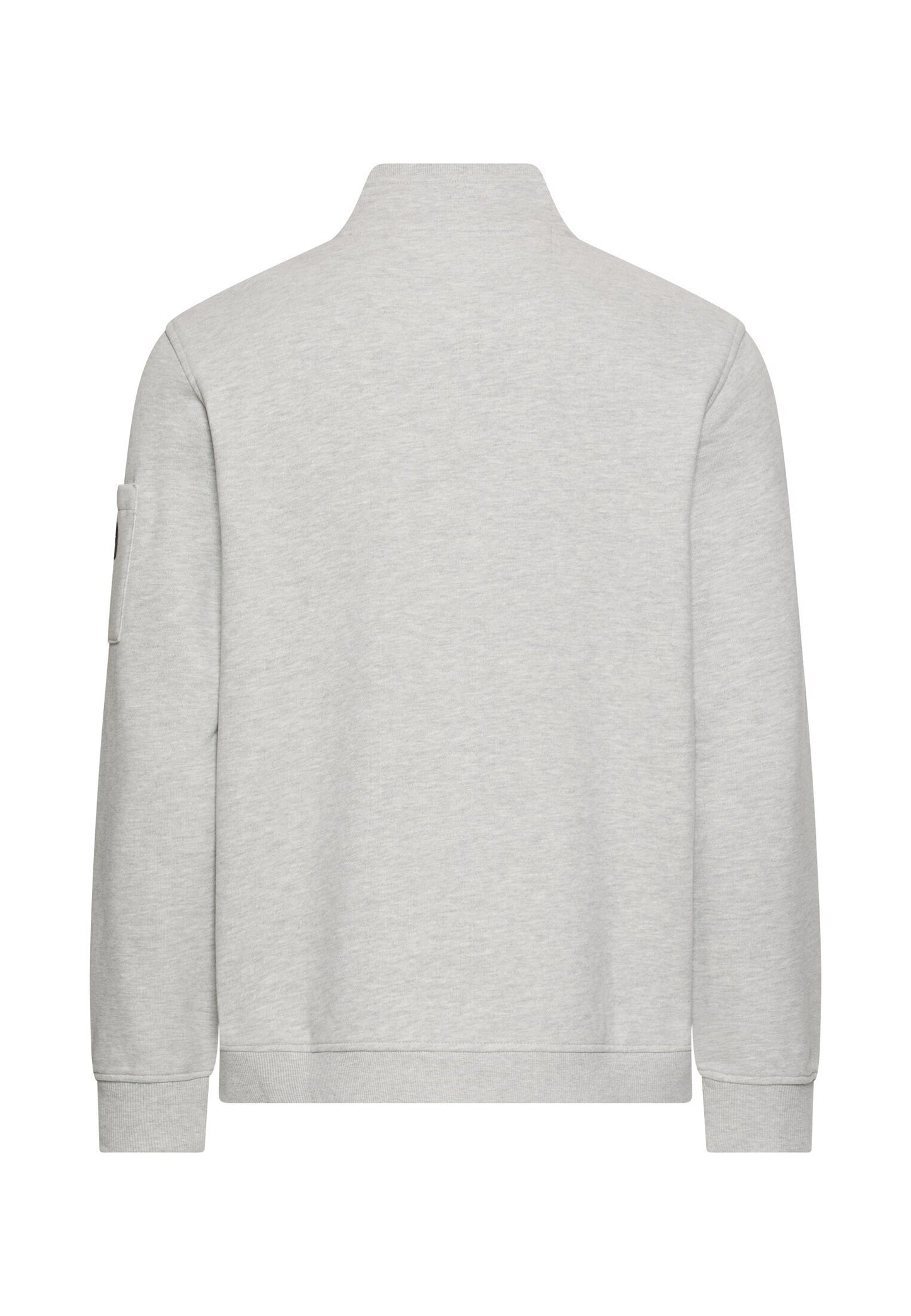 Sweatshirt mit Troyerkragen (Dust Grey)