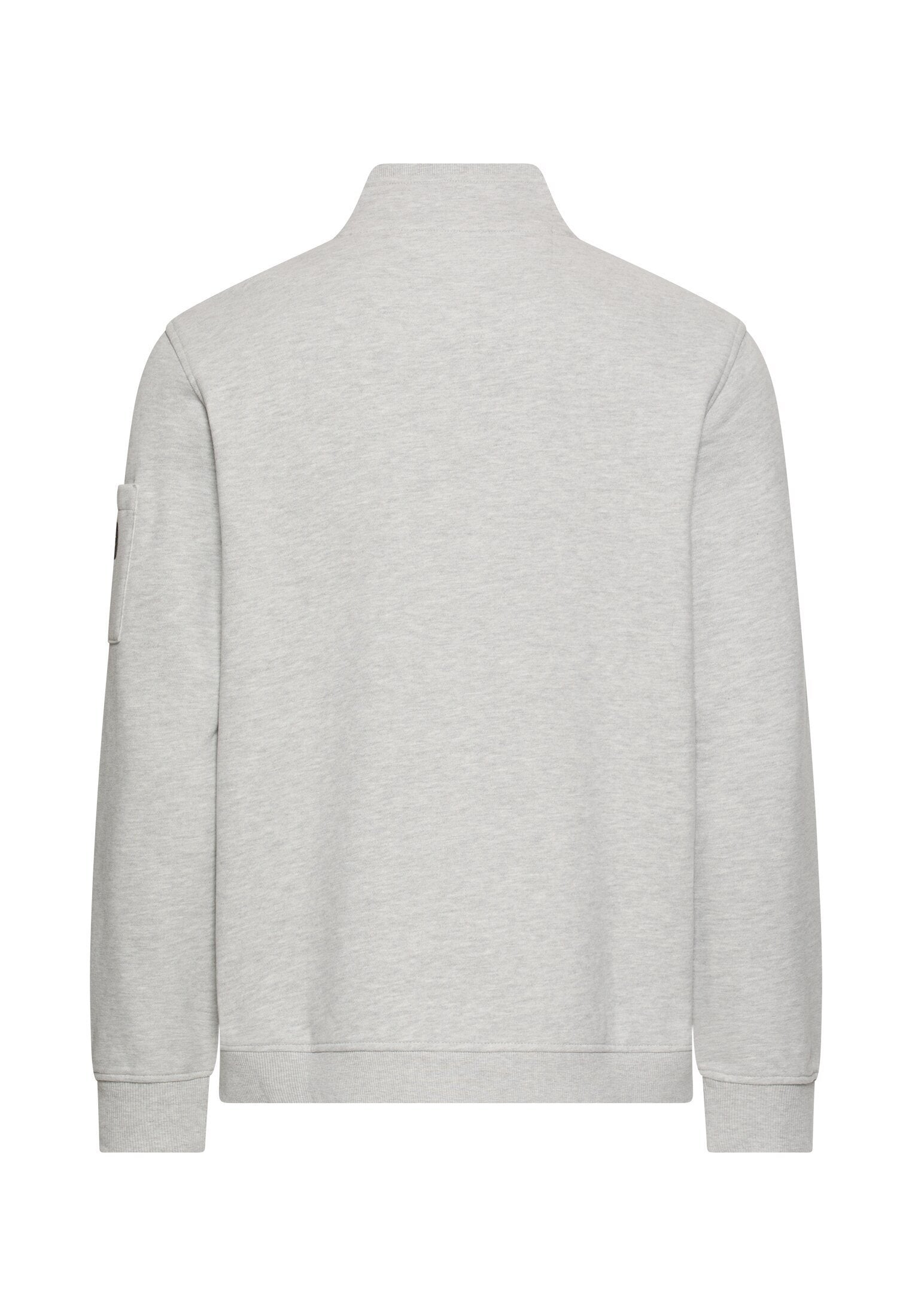 Sweatshirt mit Troyerkragen (Dust Grey)