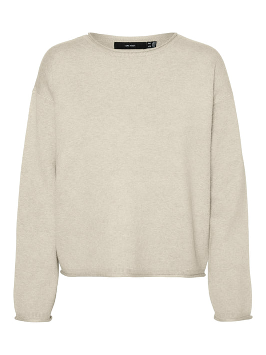 Vmsaba Roll Ls O-neck Pullover Ga Noos (Birch)