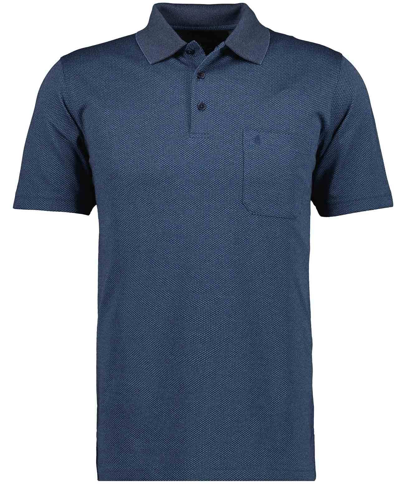 Softknit-Polo "Fischernetz" (Marine)
