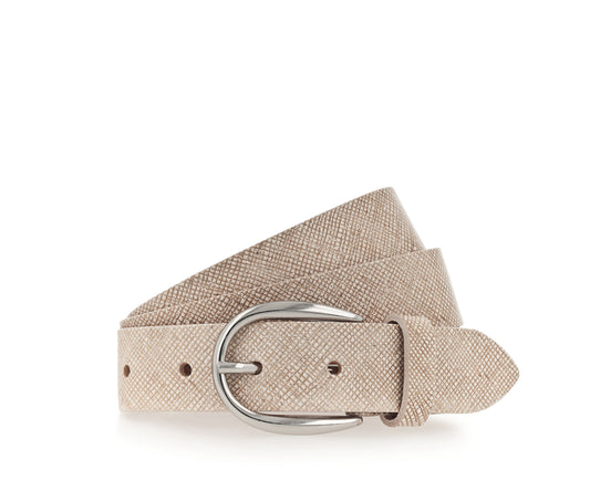 30 mm Vollledergürtel (Rosa / Multicol)