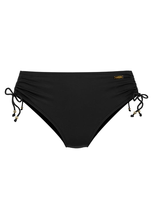LASCANA Bikinihose mit Raffung (Black)