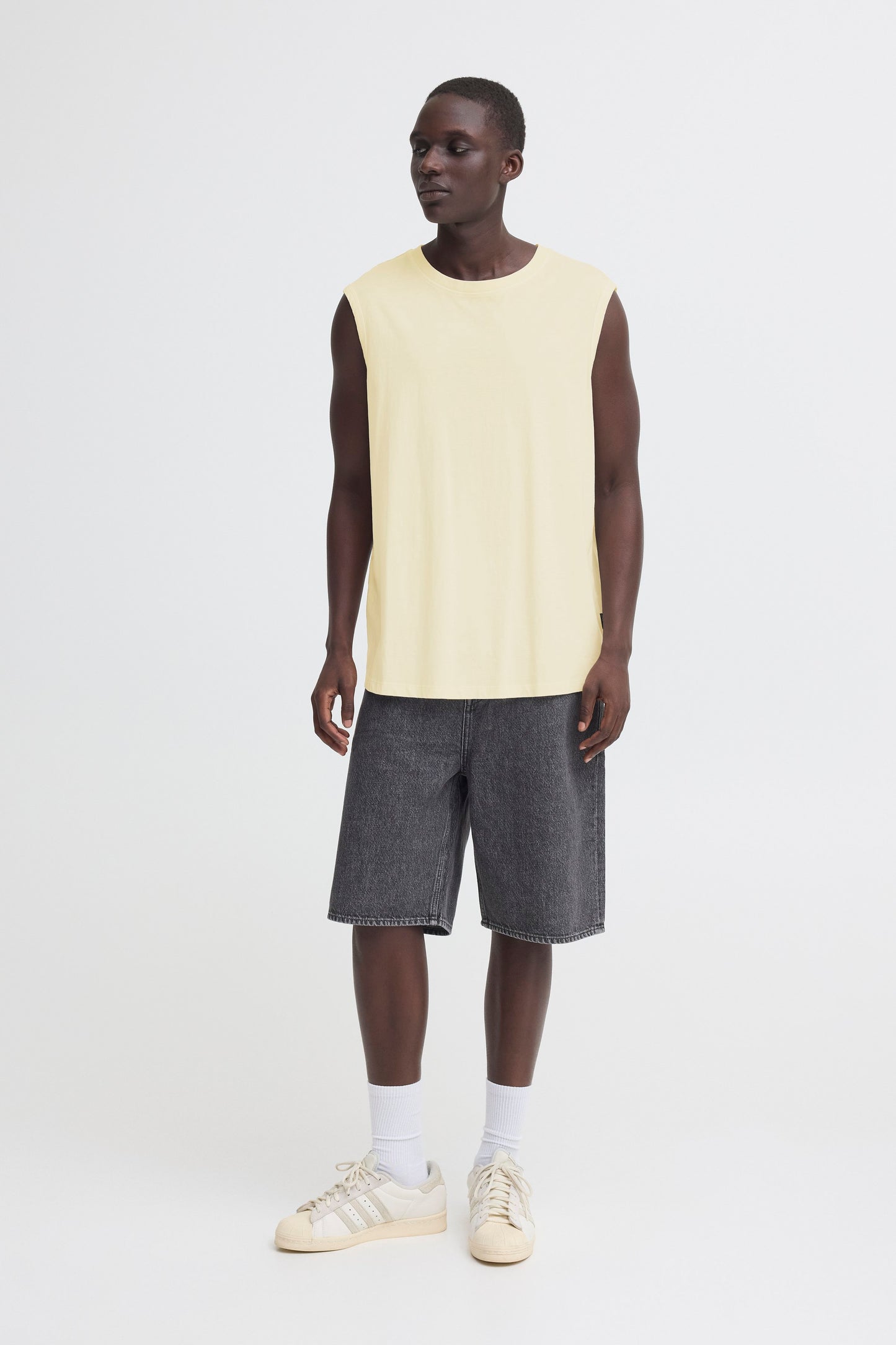 Bhkeelan Washed S/l Tanktop (Bleached Sand)