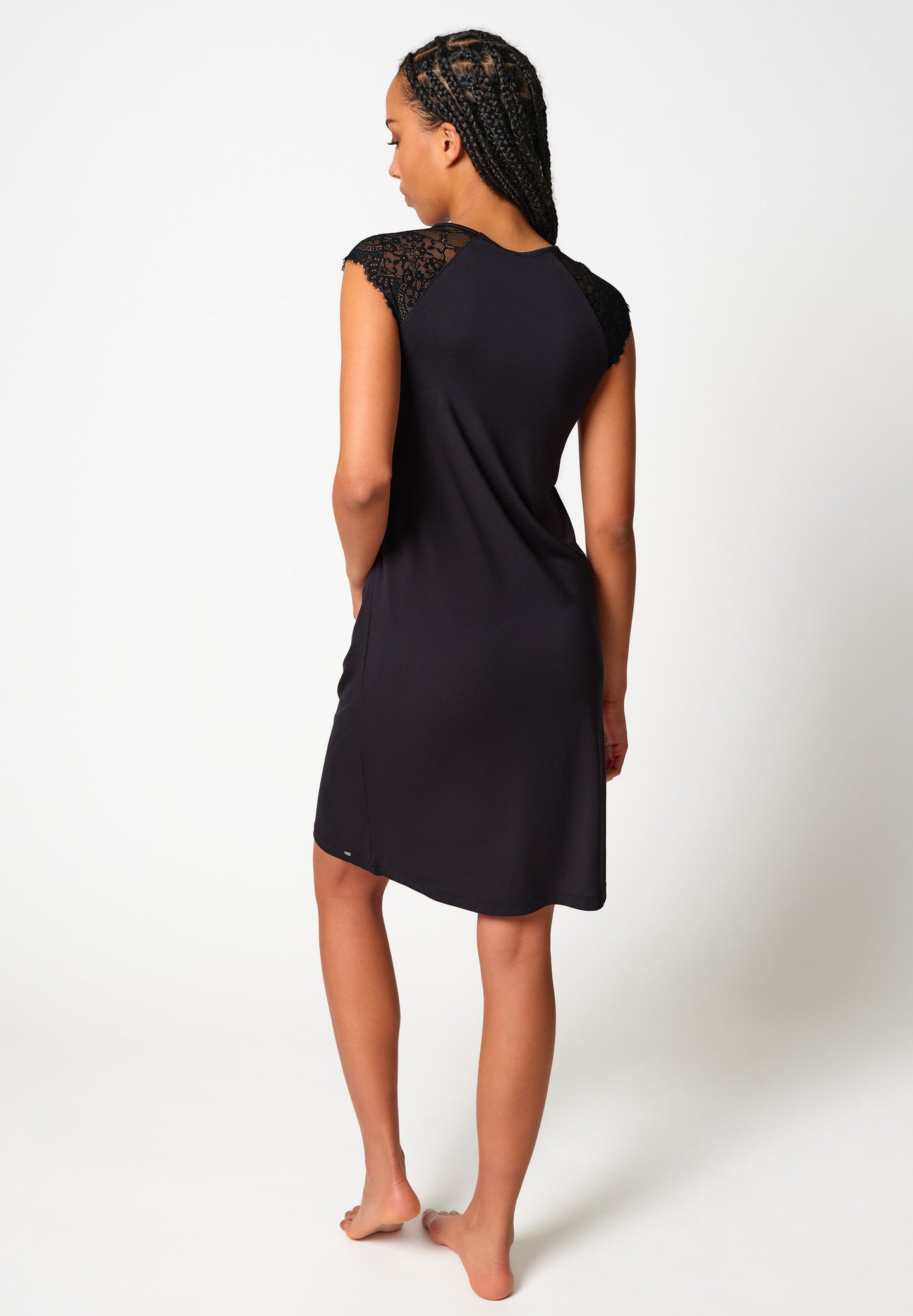 SKINY Damen Sleepshirt kz. A. Night In Skiny 04 (Black)