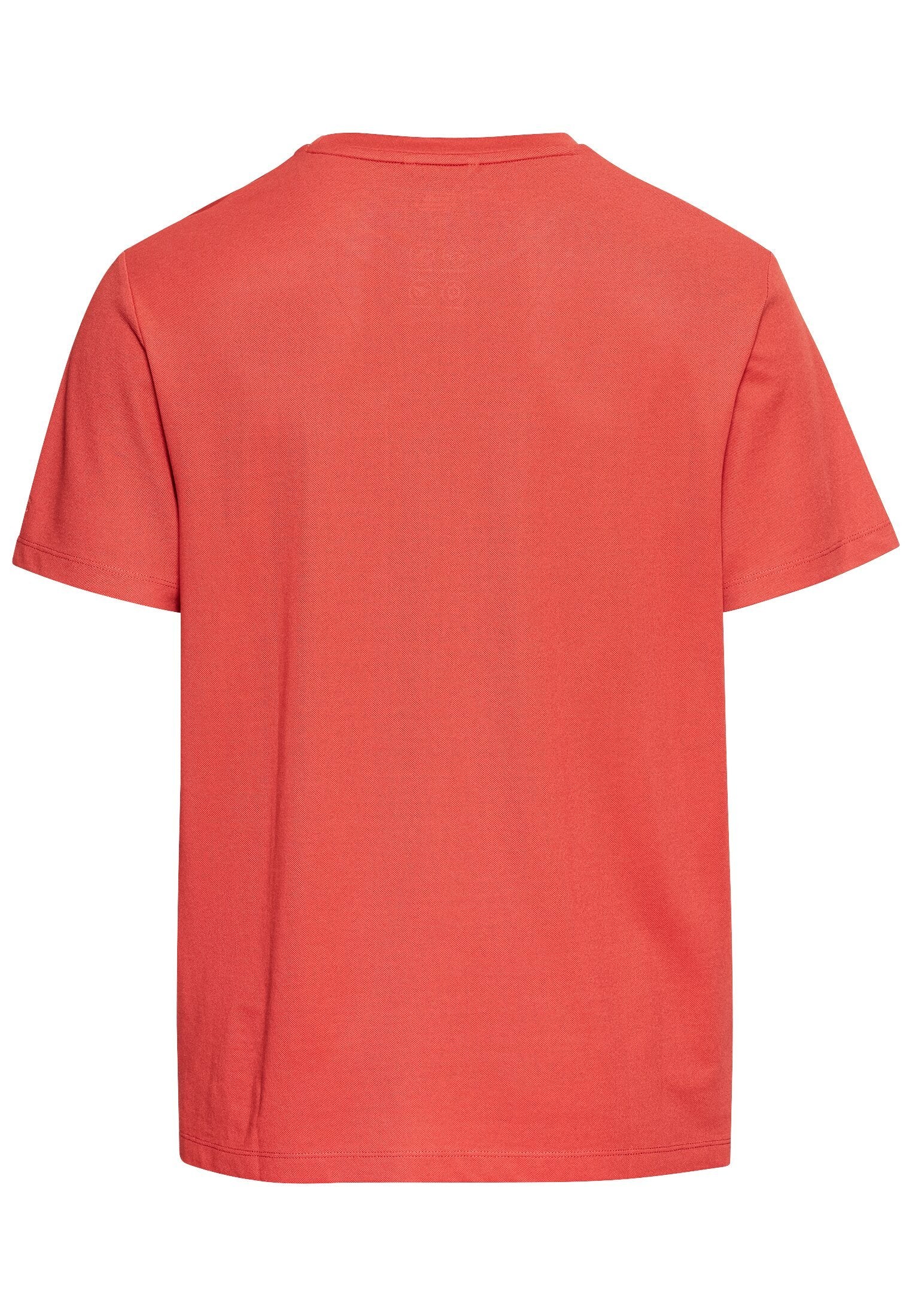 T-Shirt mit Brusttasche (Sunfaded Red)