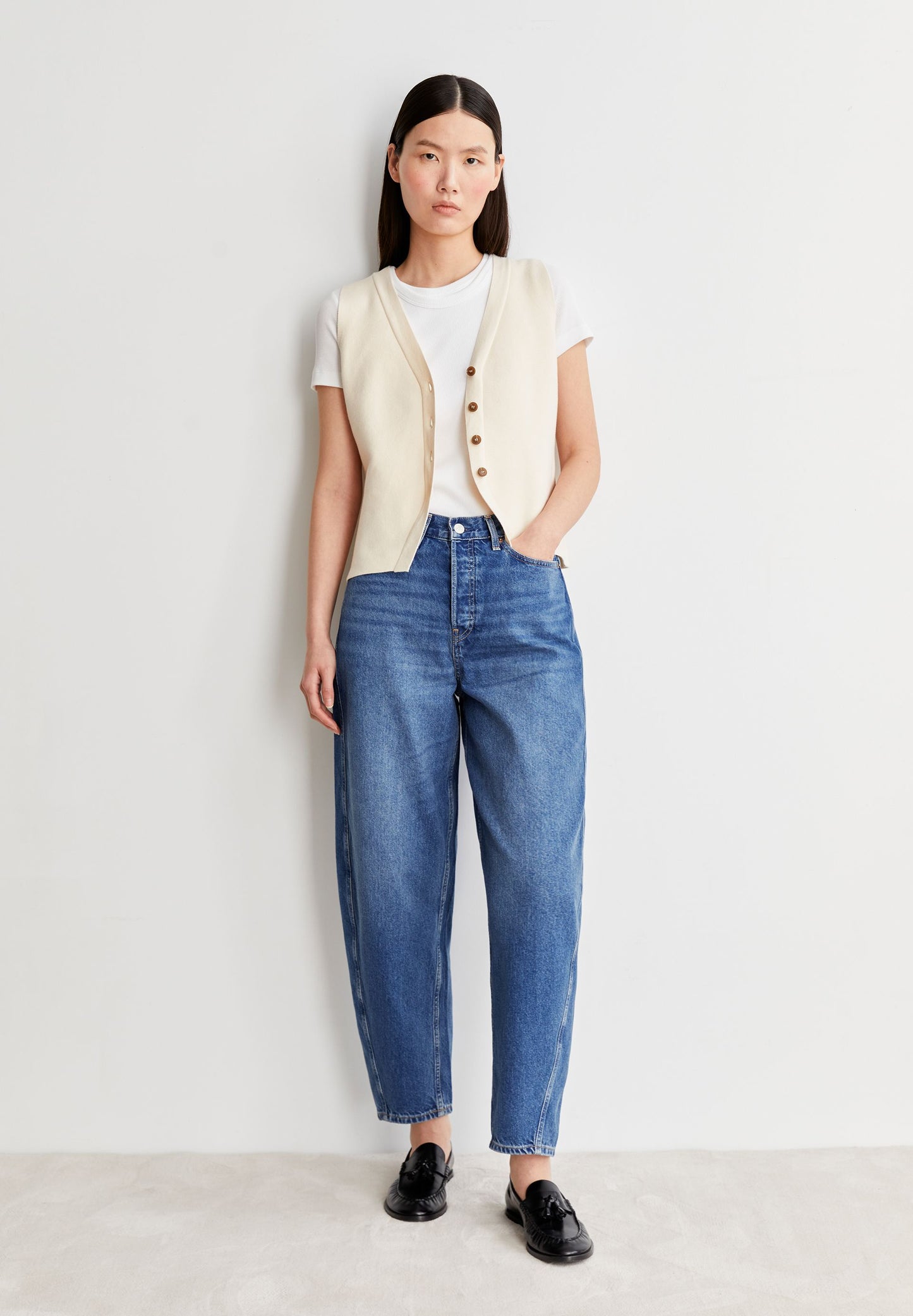 Baarly High Waist Barrel Jean (Crunchy)