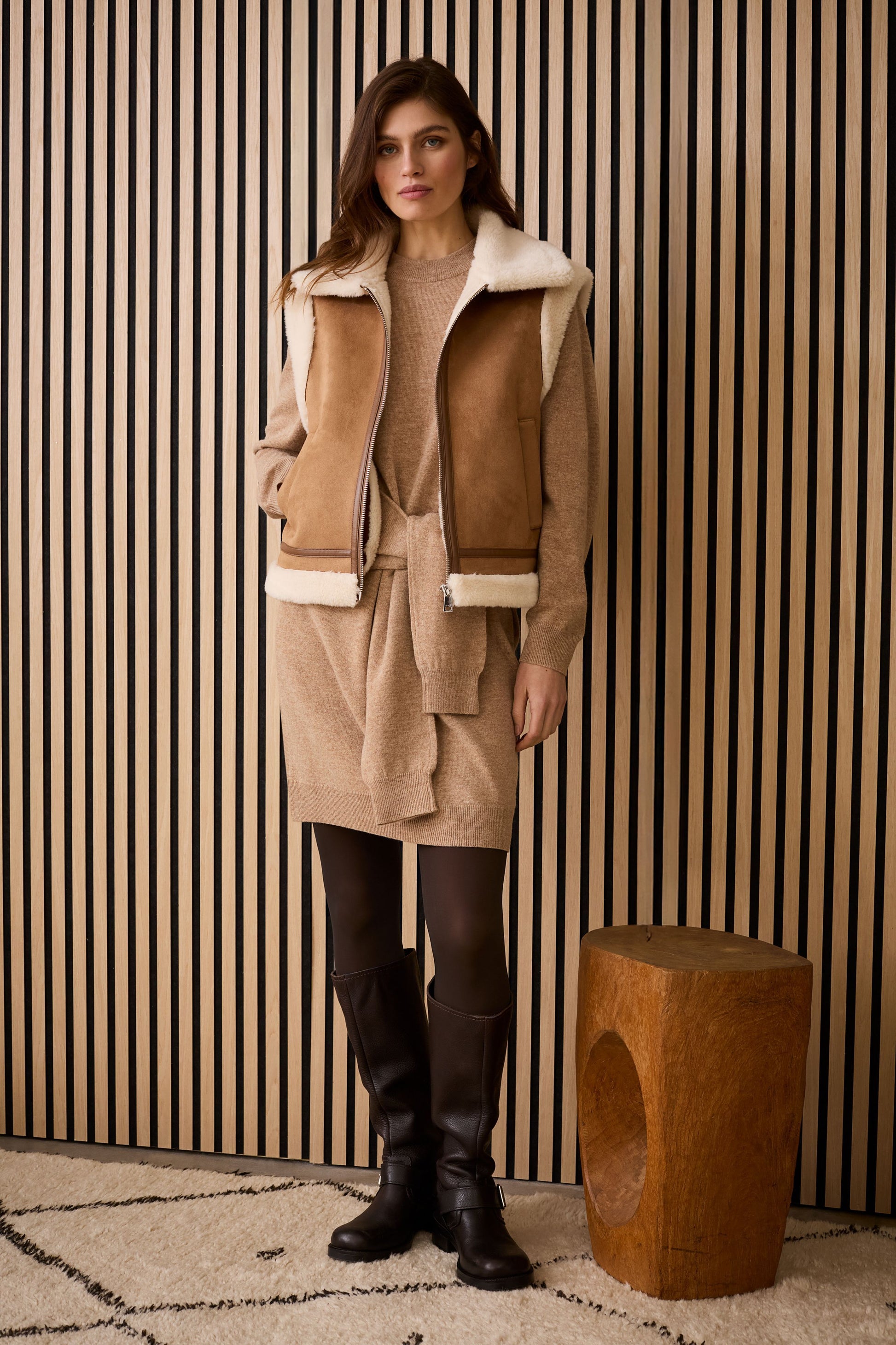 Weste (Dk Camel White)