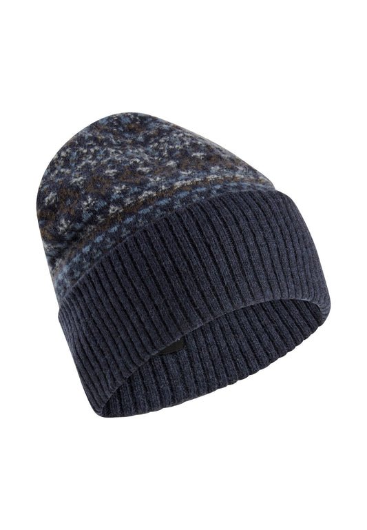 Beanie aus reiner Wolle (Dark Navy)