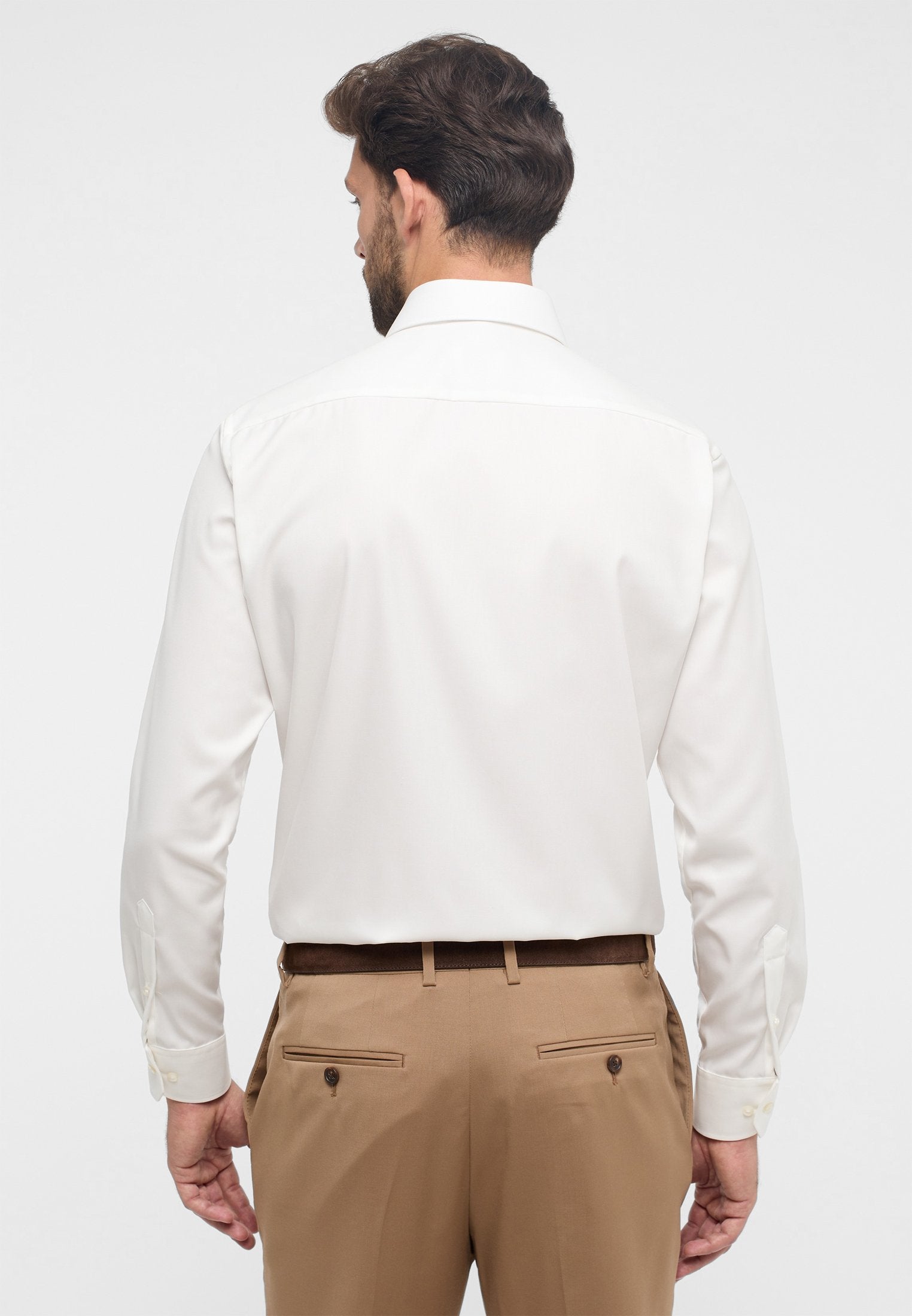 Eterna Langarm Hemd Modern Fit Cover Shirt Twill (Champagner)