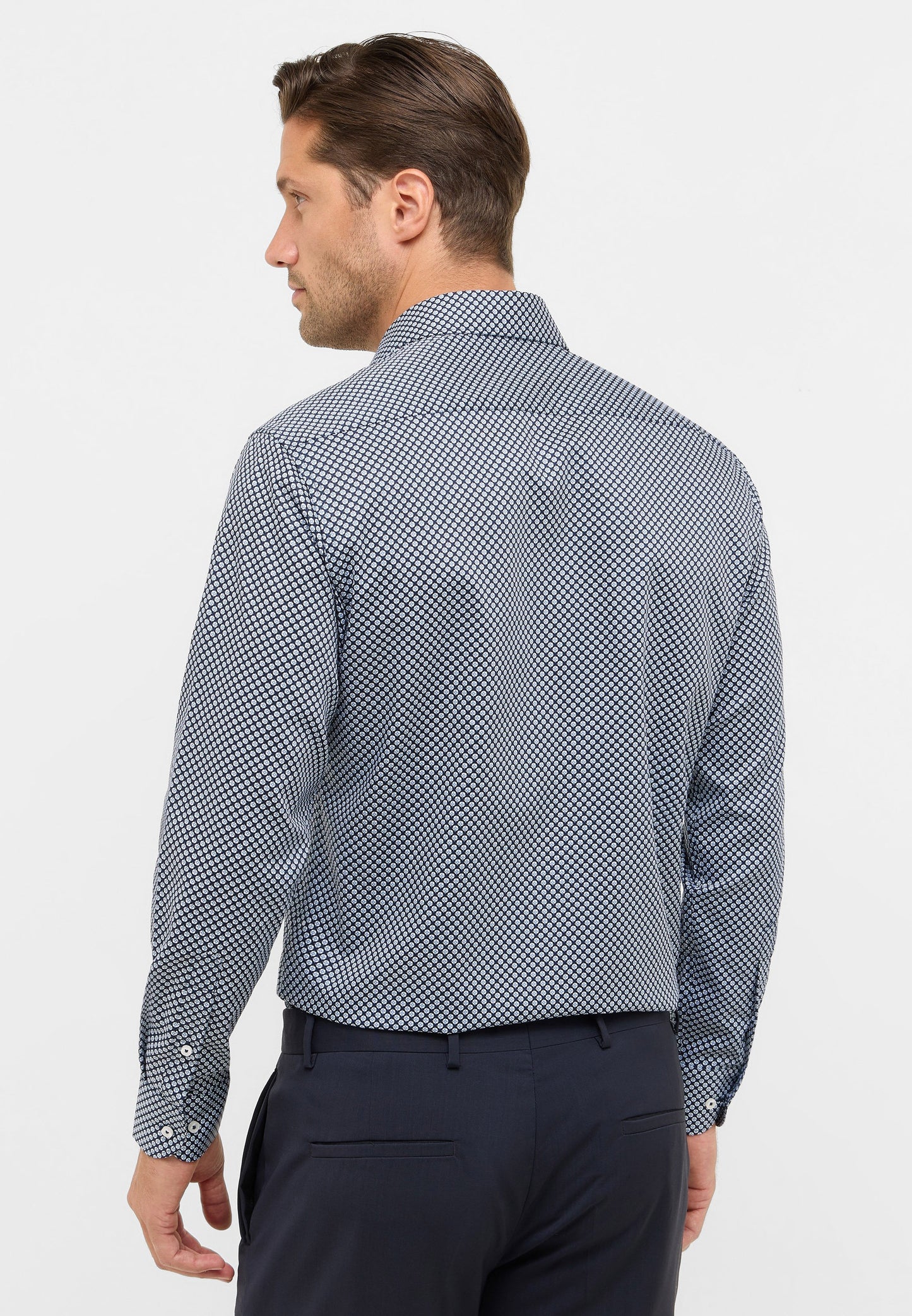 Hemd Twill super langer Arm (72 cm) (Marine)