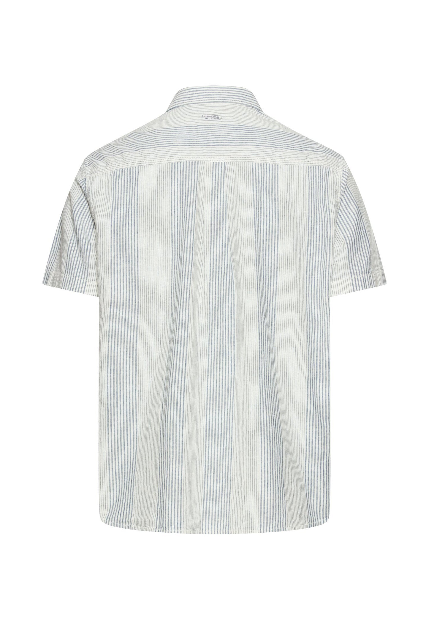 Kurzarmhemd aus Leinenmix (Indigo Blue)