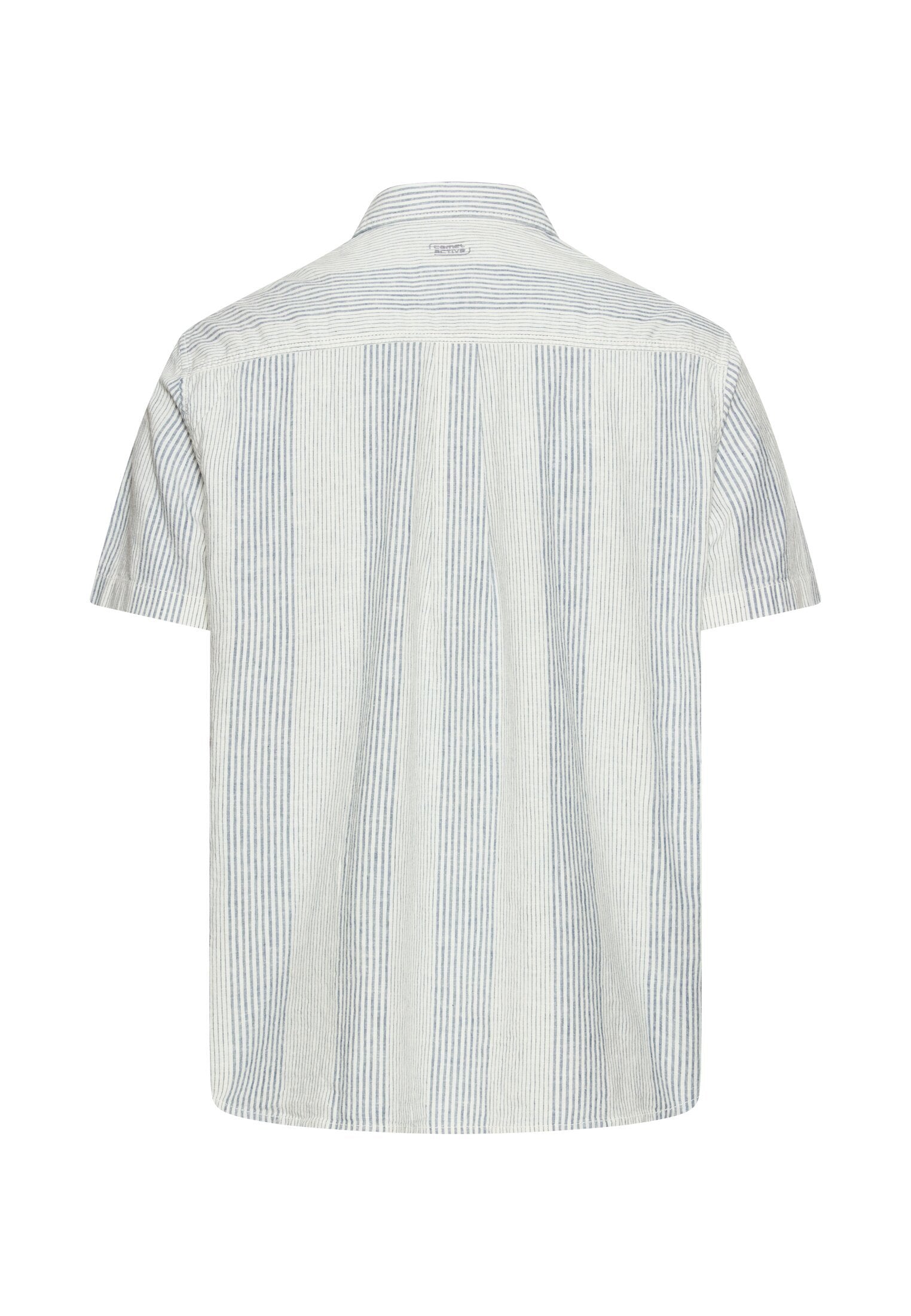 Kurzarmhemd aus Leinenmix (Indigo Blue)