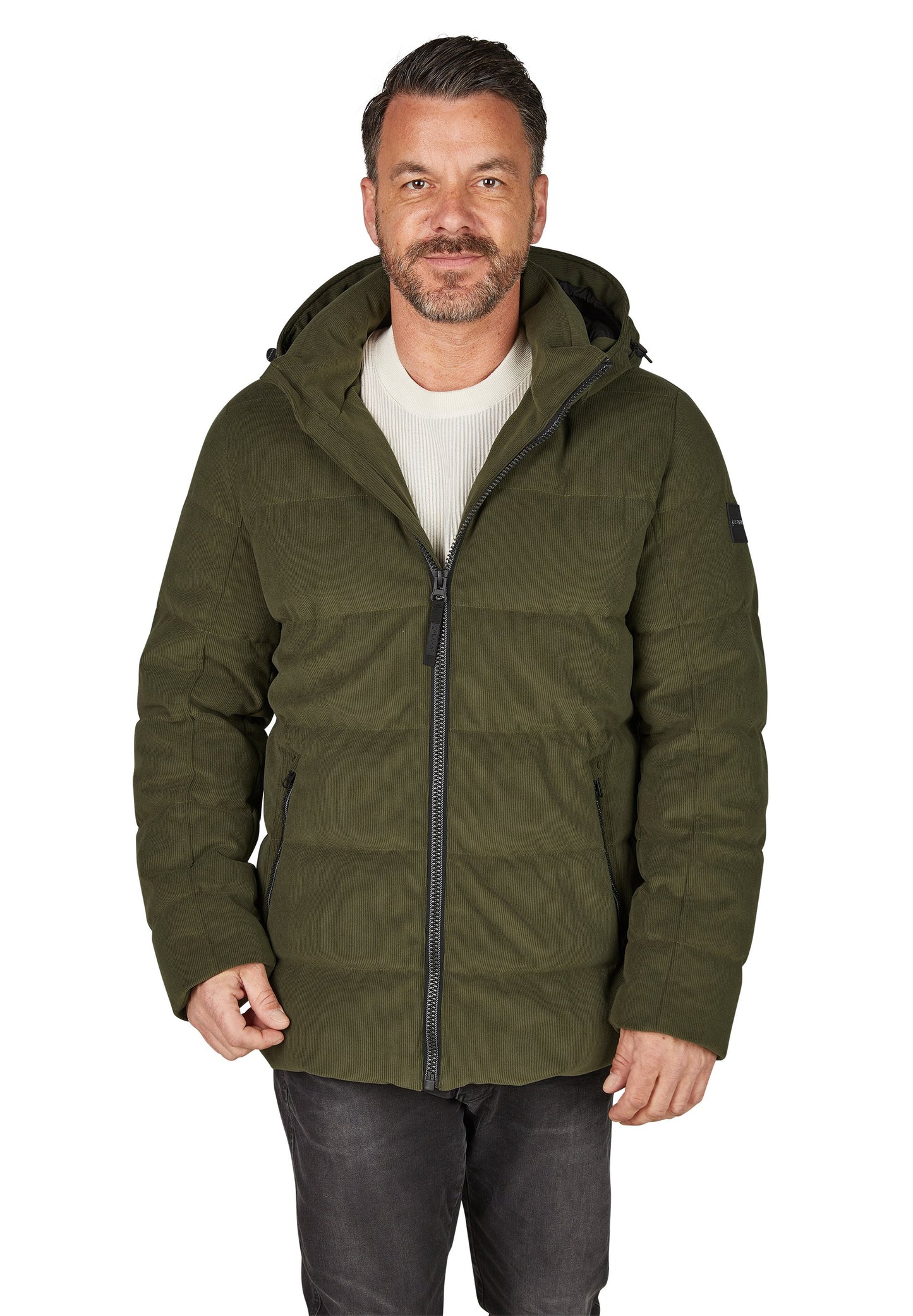 Winterjacke Cord (Green Olive)