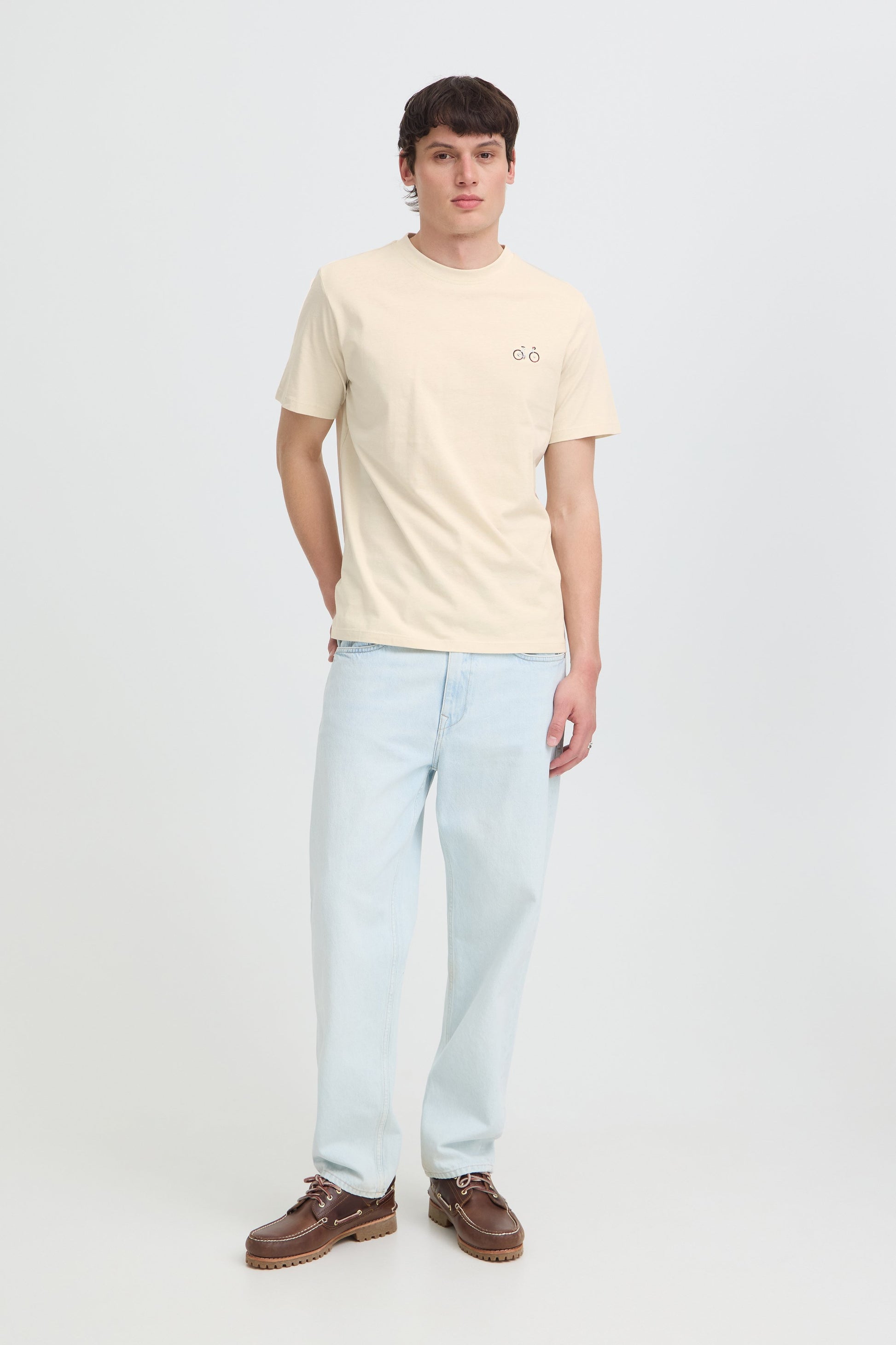 Bhkennard S/s Emb Tee (Oyster Gra)