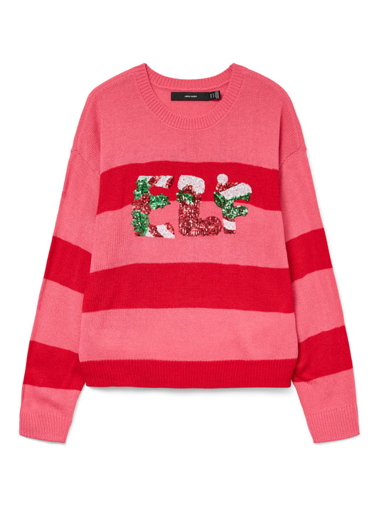 Vmelf Ls O-neck Pullover Xmas (Chinese Re)