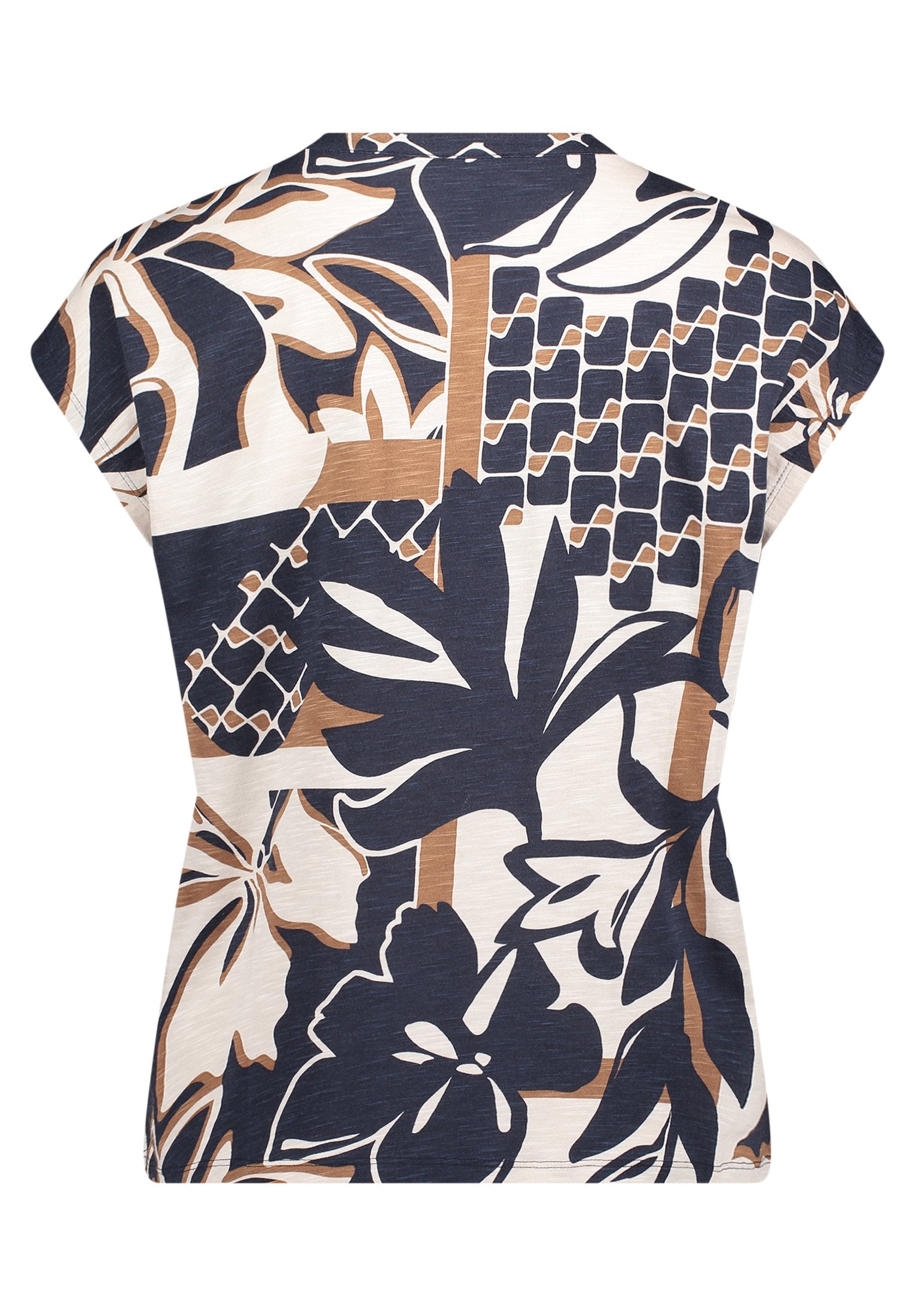 Casual-Shirt (Dark Blue/natur)