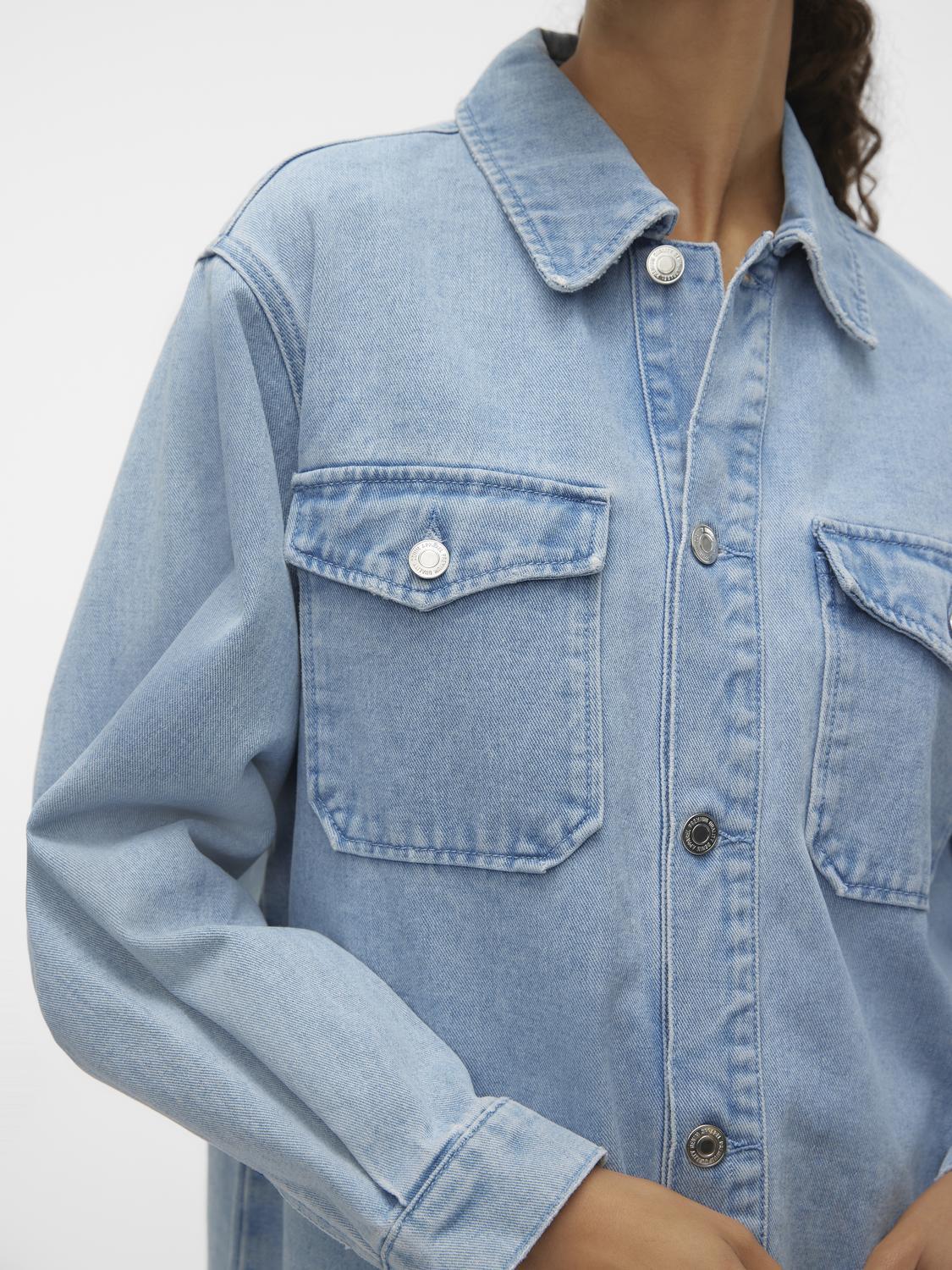 Vmnaya Oversized Denim Shirt Mix Noos (Light Blue De)