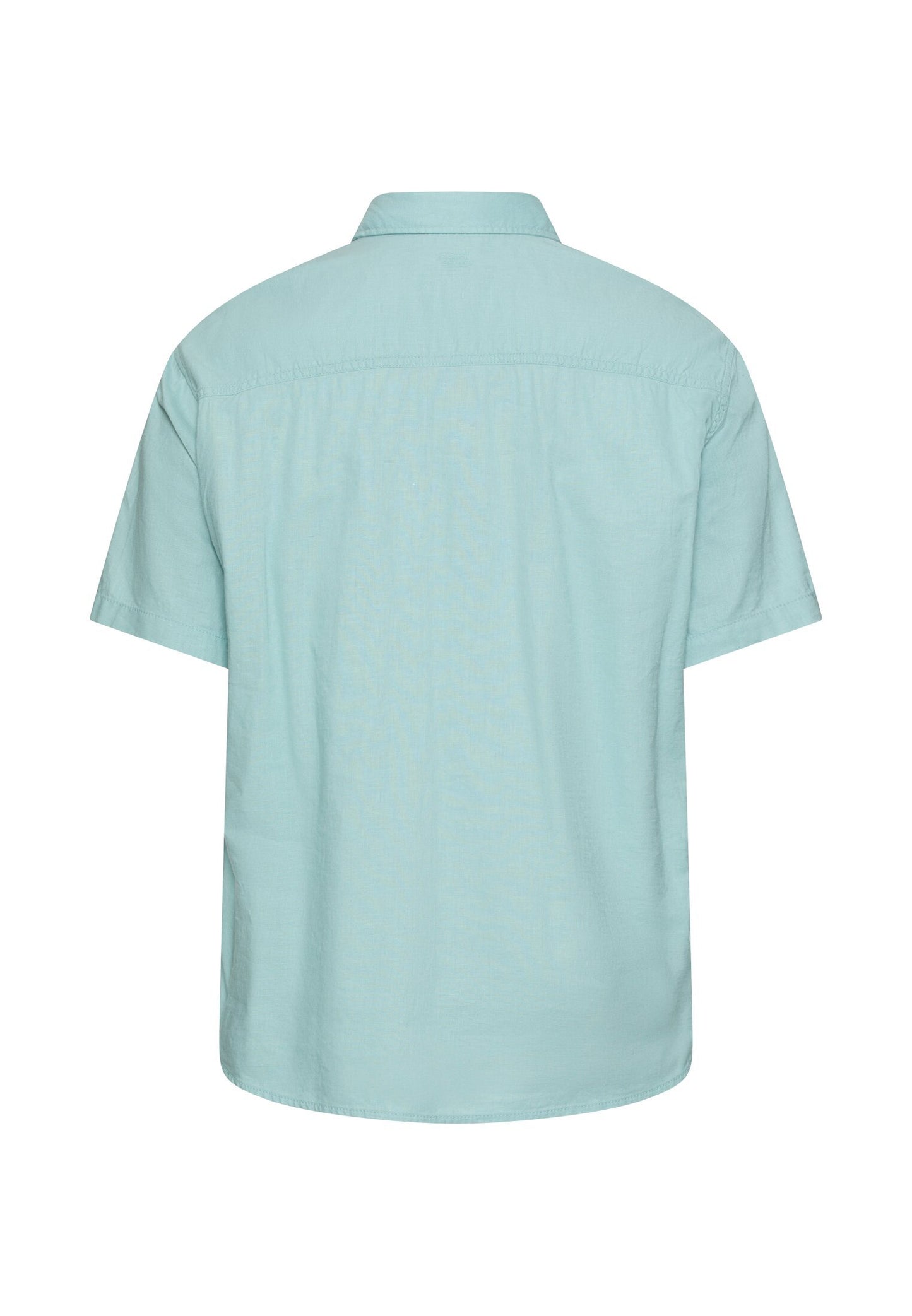 Kurzarmhemd aus Leinenmix (Ocean Green)