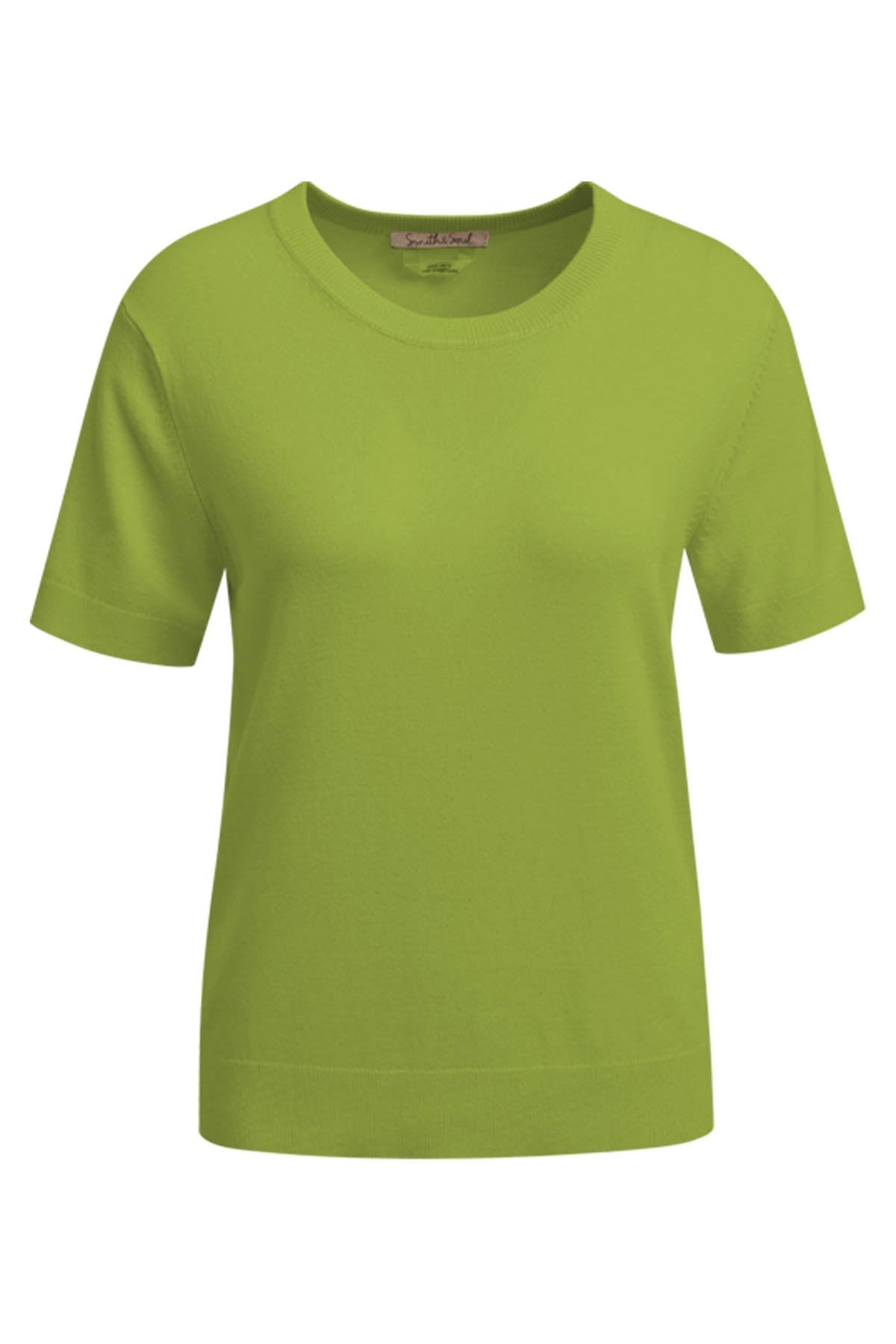 Basic Half Slv Pullover (Spring Green)