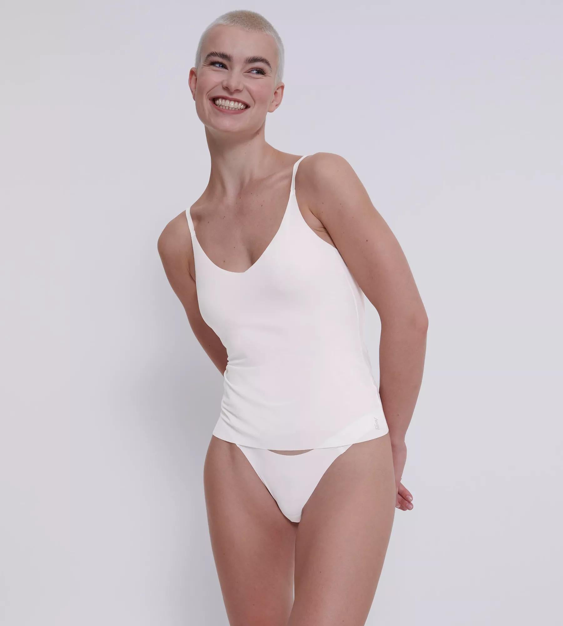 sloggi ZERO Feel 2.0 Spaghetti Top (00gz Silk White)