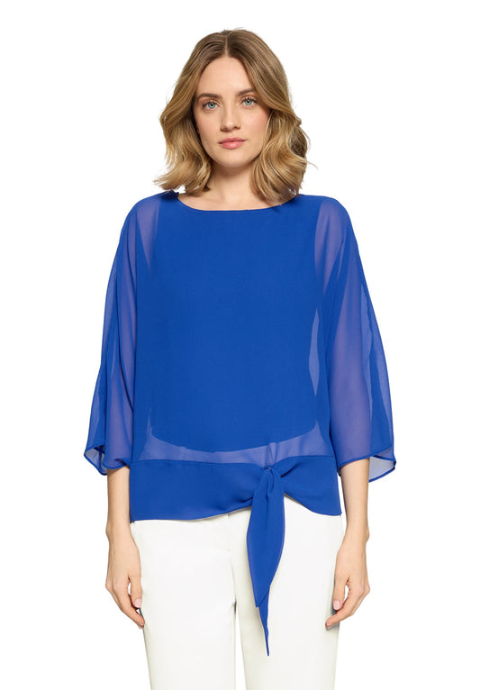 Chiffonbluse (Adria Blue)