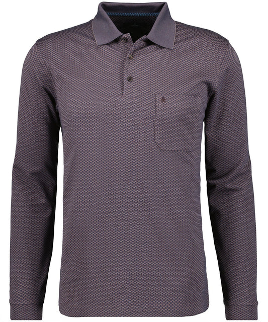 Softknit-Polo Mini-Jacquard (Mocca)