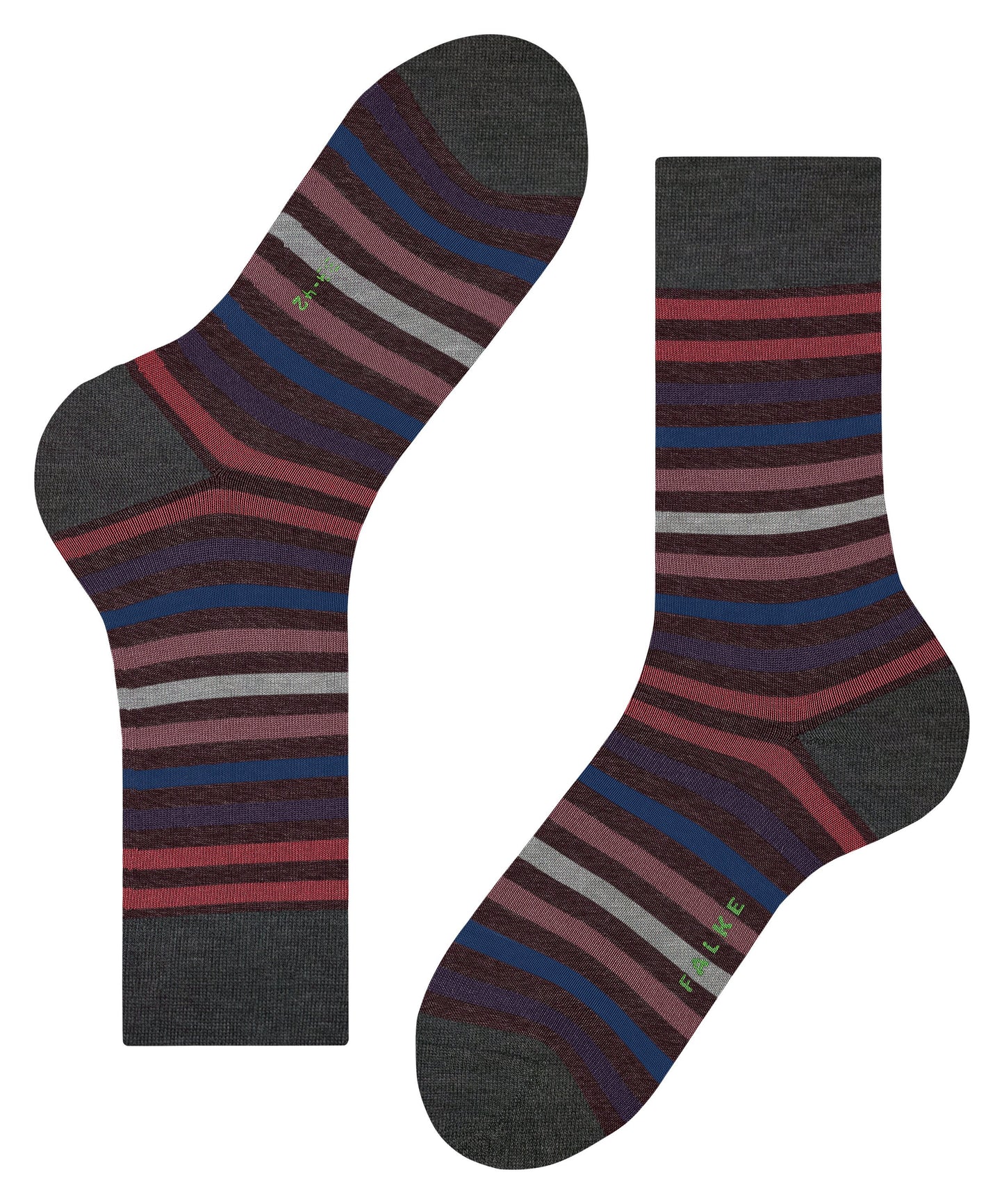 FALKE Tinted Stripe Herren (Barolo)