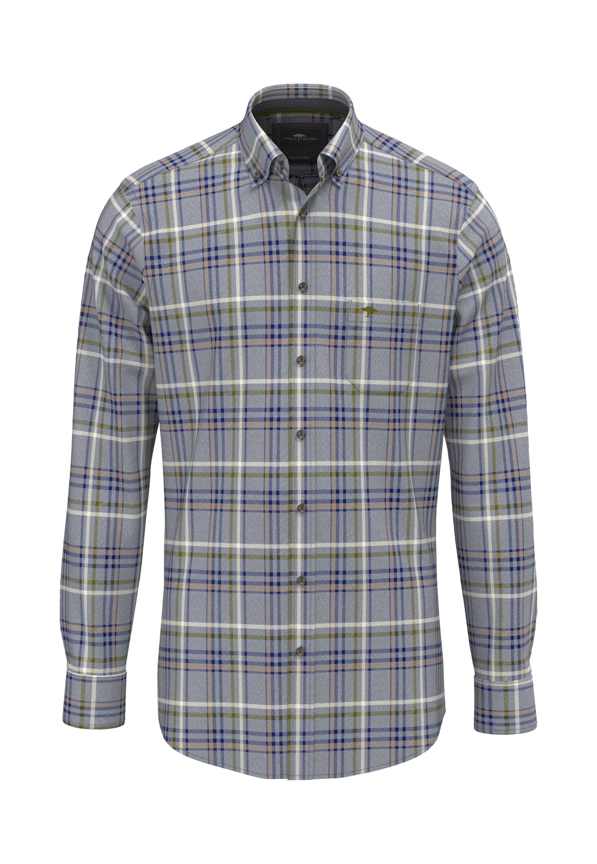 Premium Melange Check, B.D., 1/1 (Air Blue)