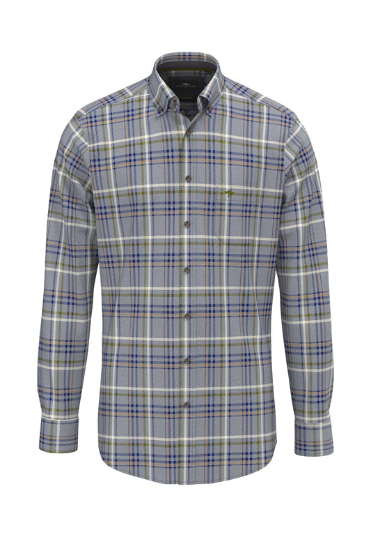 Premium Melange Check, B.D., 1/1 (Air Blue)