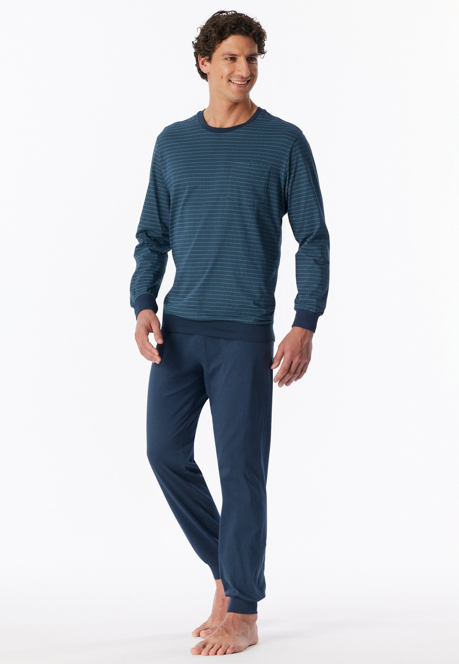 Schlafanzug lang (Deep Blue)