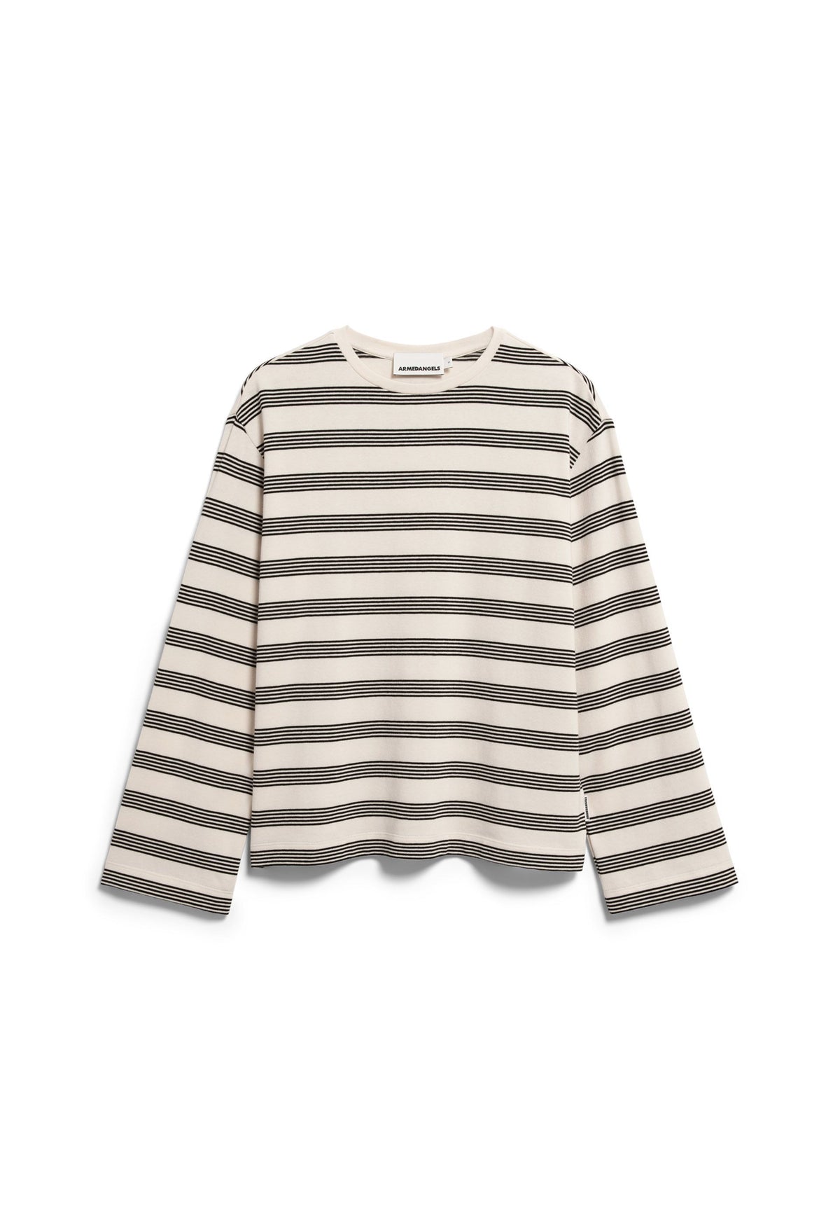 Marynaa Fine Stripe Longsleeve (Oatmilk-black)