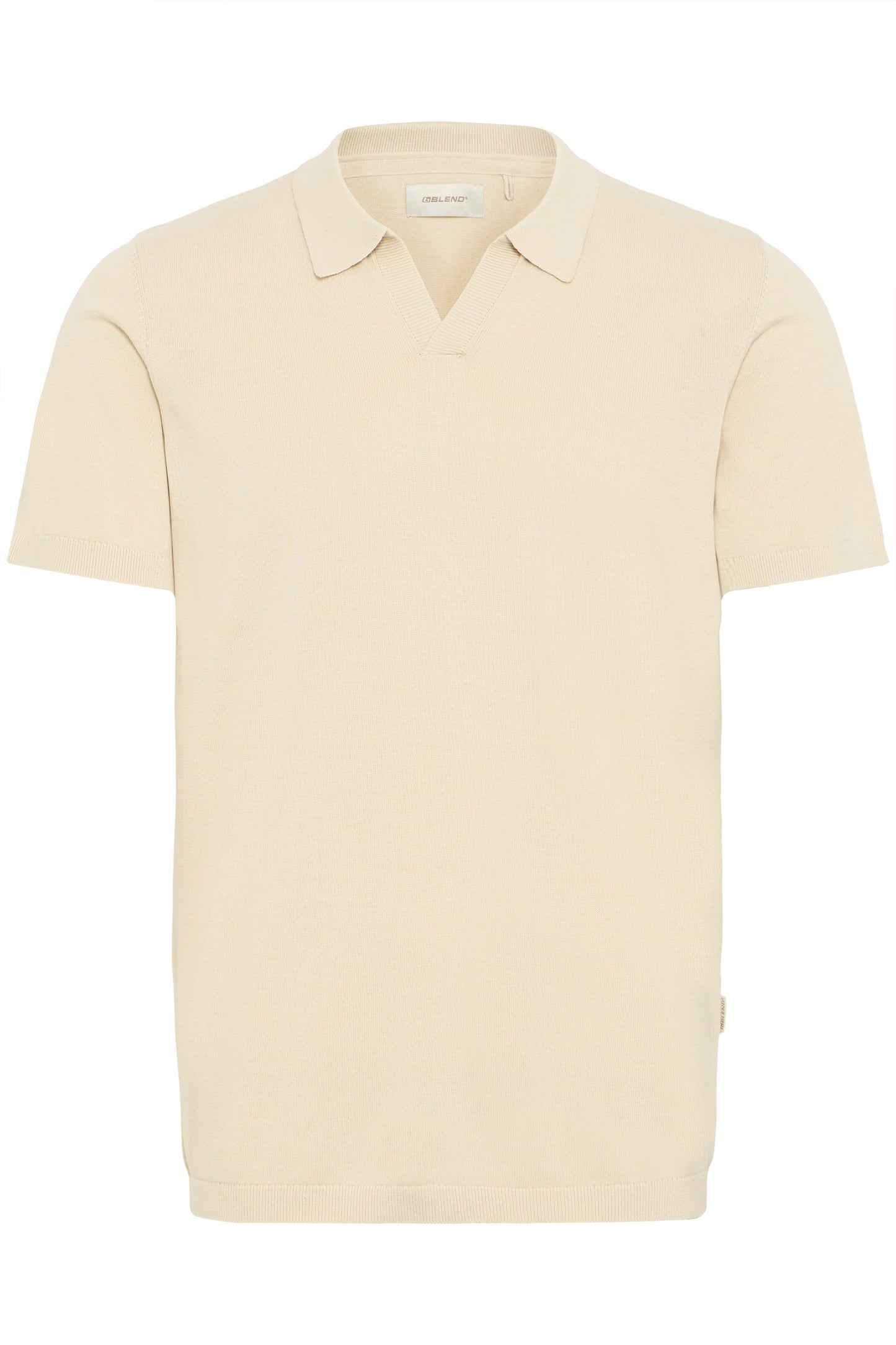 Bhbray Knit Polo Split Neck (Oyster Gray)