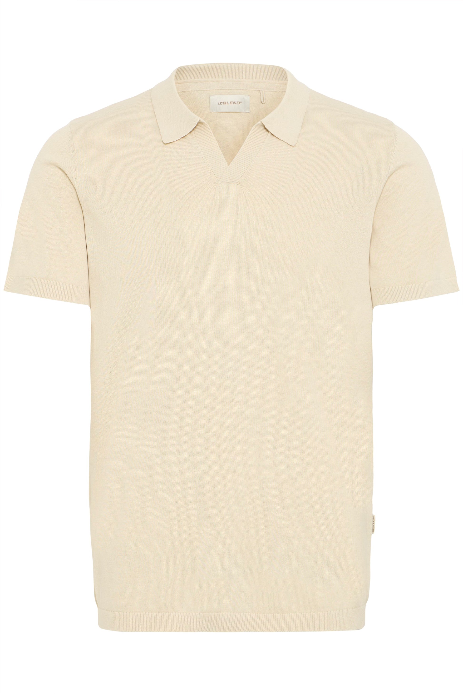Bhbray Knit Polo Split Neck (Oyster Gray)