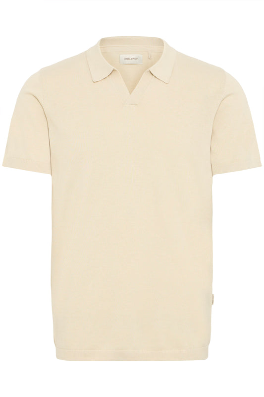 Bhbray Knit Polo Split Neck (Oyster Gray)