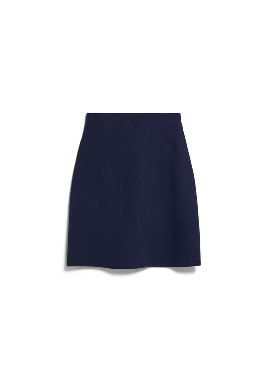 Compact Knit Skirt (Tinted Navy)