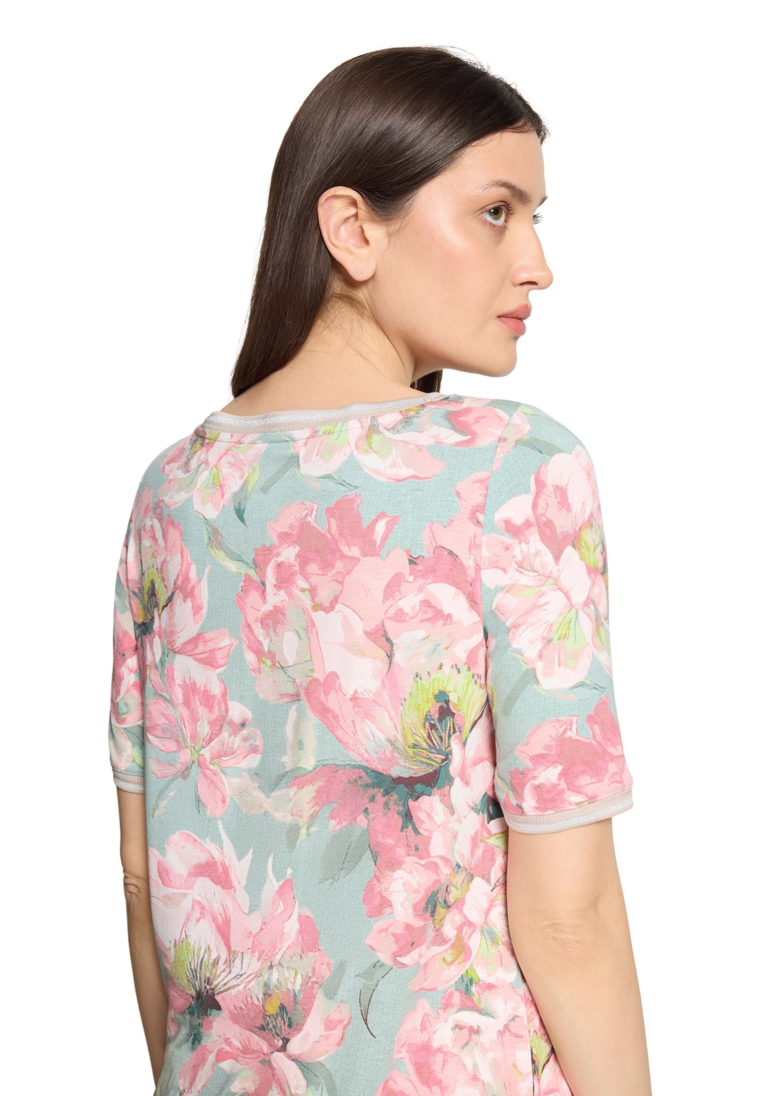 Casual-Shirt (Mint/rosé)