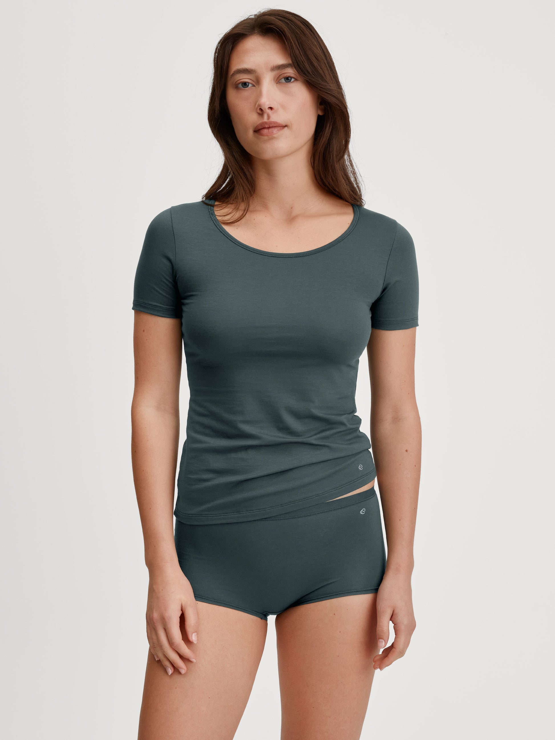 WOMEN Top short-sleeve (Deep Emerald Gre)