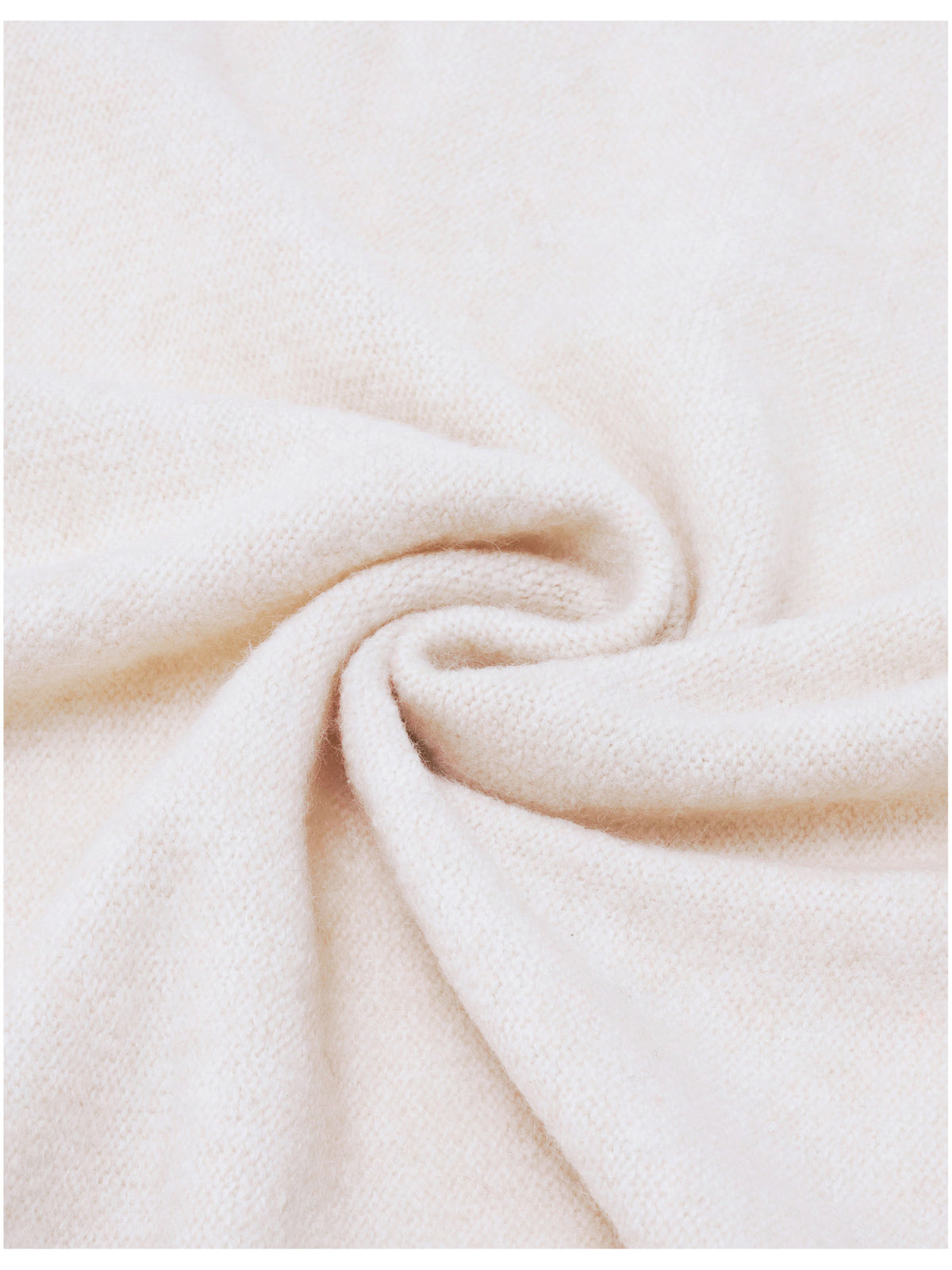 recyceltes Polyester Dreieckstuch Leicht meliertes Dreieckstuch (Marshmallow)