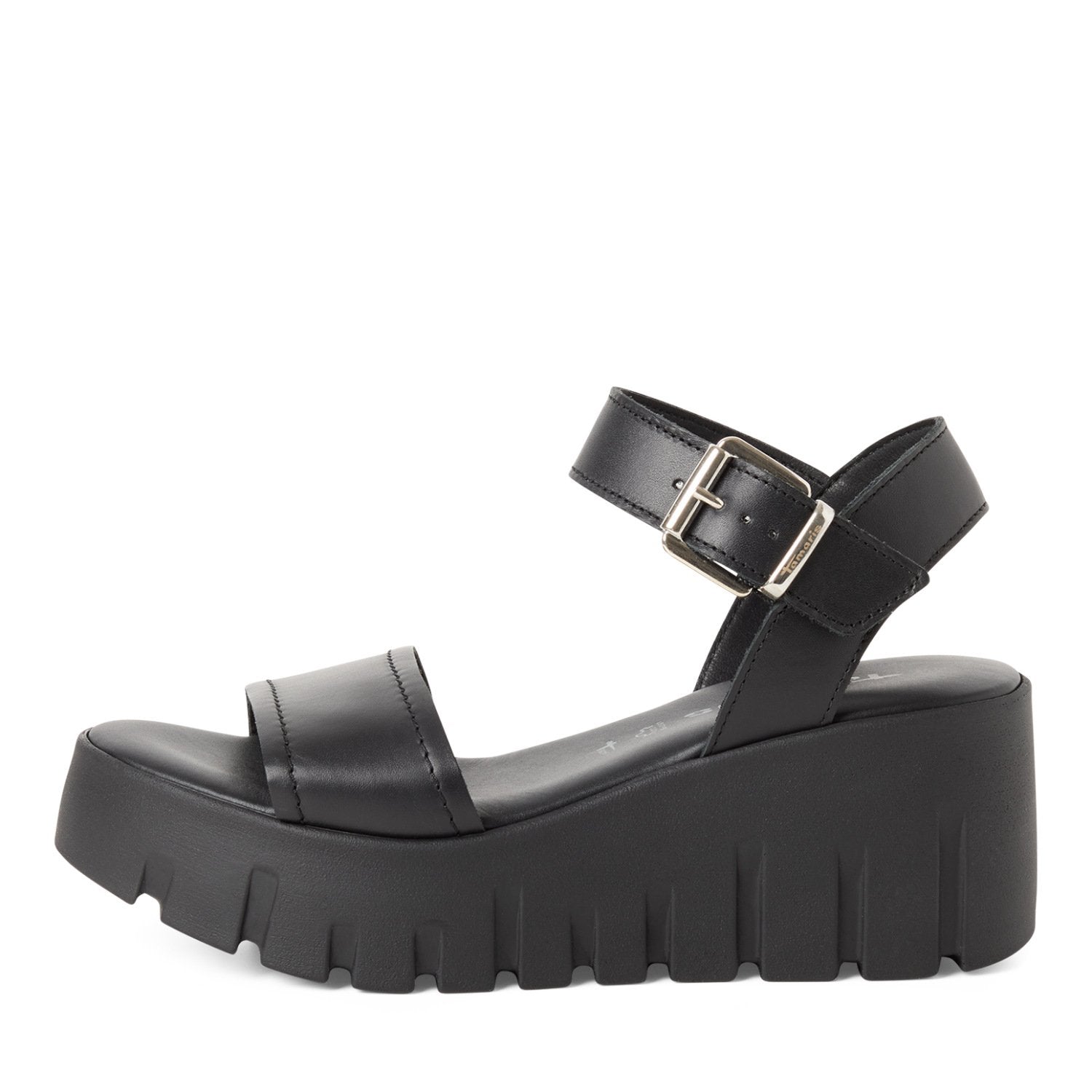 Sandalette (Black Leather)